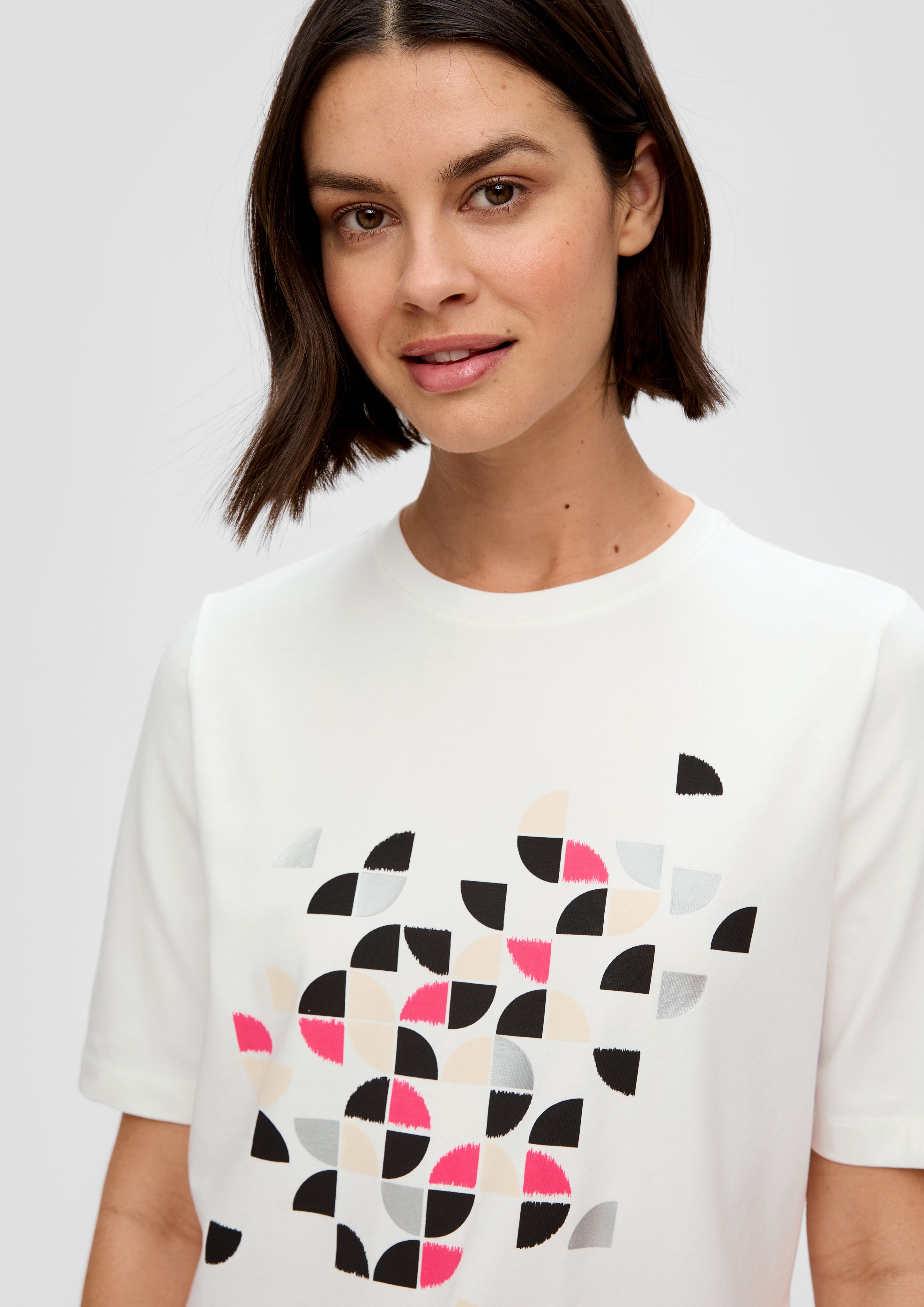 s.Oliver BLACK LABEL Kurzarmshirt T-Shirt mit günstig online kaufen