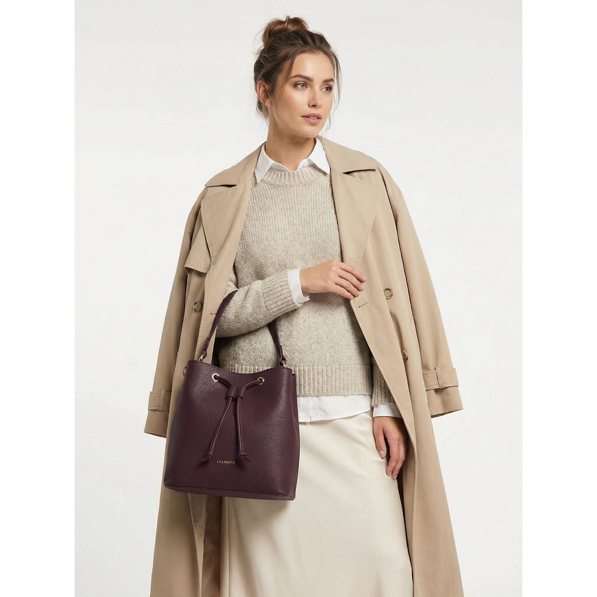 Lazarotti Beuteltasche Bologna Leather, Leder