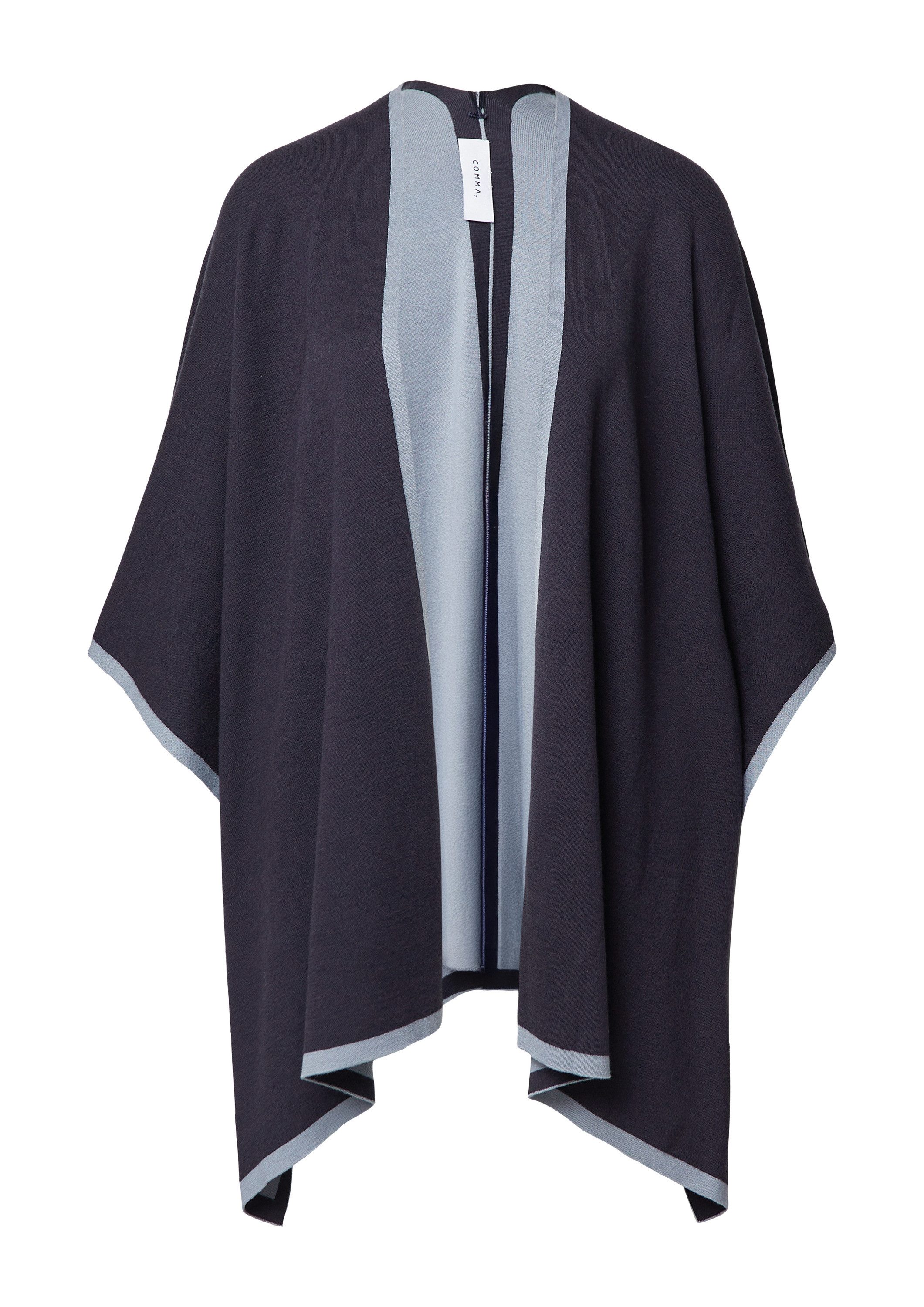 comma Poncho Indoor-Poncho Wendbarer Strick-Poncho