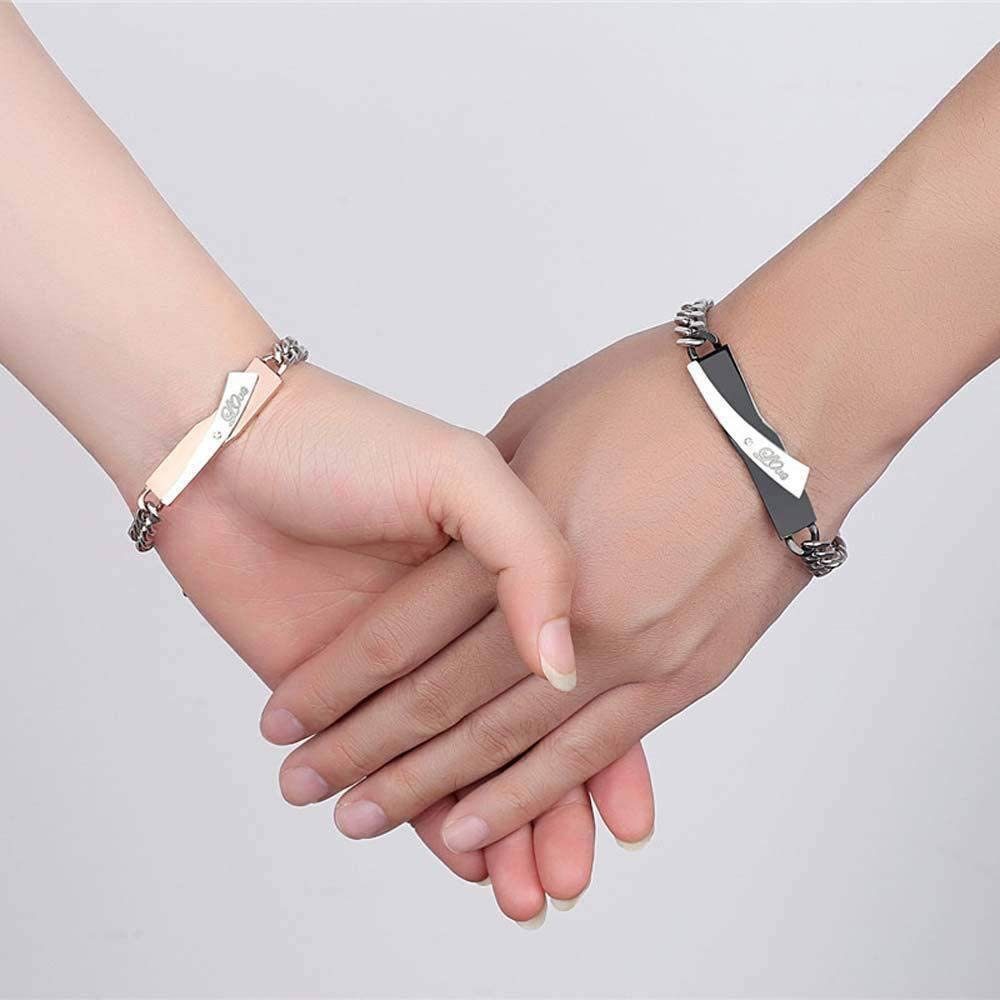 Kim Johanson Armband Set Partner Armband Love Gold + Schwarz (Set), Pärchen Schmuck mit Herz – Bild 5 von 5