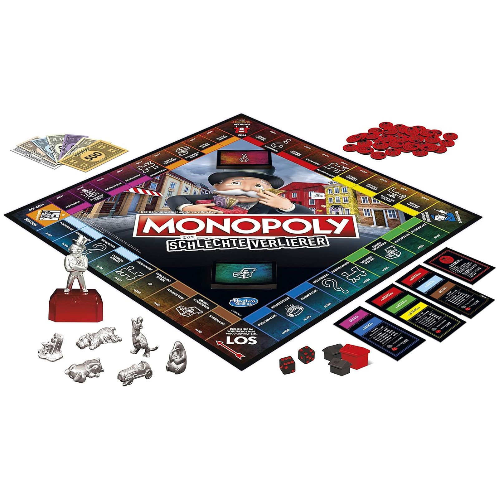 Hasbro Monopoly für schlechte Verlierer Brettspiel Spielbausteine – Bild 3 von 5
