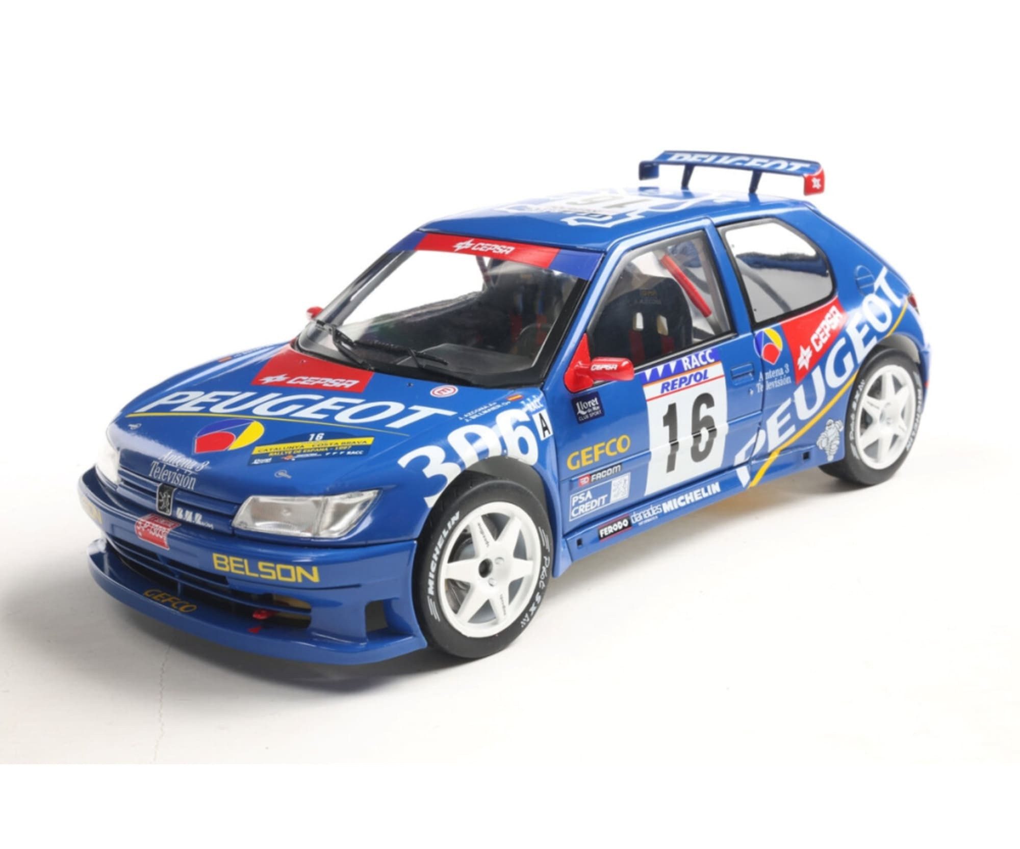 Solido Modellauto Solido 1:18 Peugeot 306 Maxi #2 blau Standmodellauto