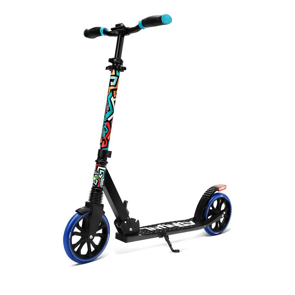 SereneLife Cityroller Cityroller klappbar mit höhenverstellbarem Lenker für Kinder, klappbar & höhenverstellbar, Big Wheel Scooter bis 120 kg belastbar