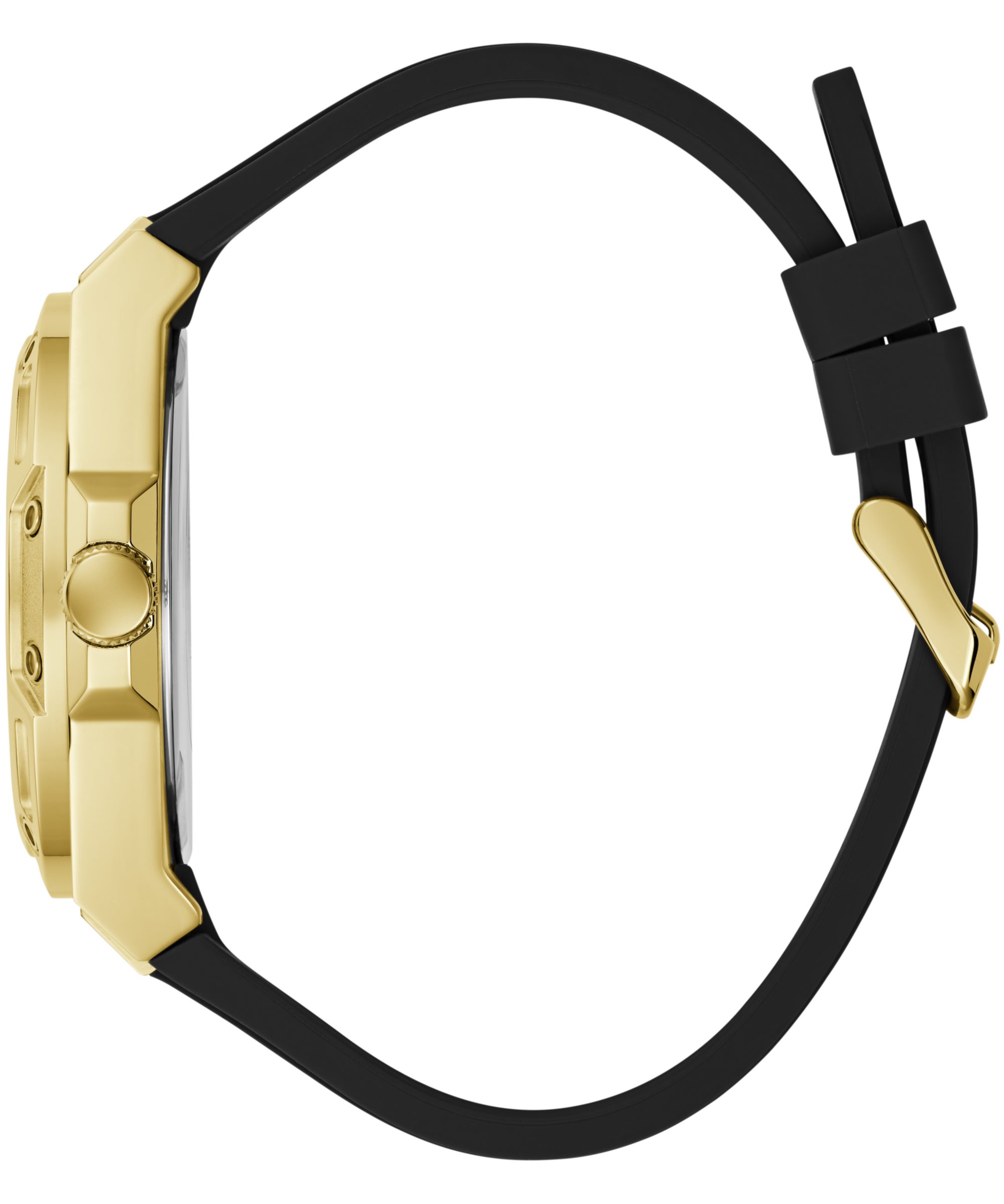 Guess Multifunktionsuhr CARVER GW1132G8, Quarzuhr, Armbanduhr, Herrenuhr, Silikonarmband, analog, Tag