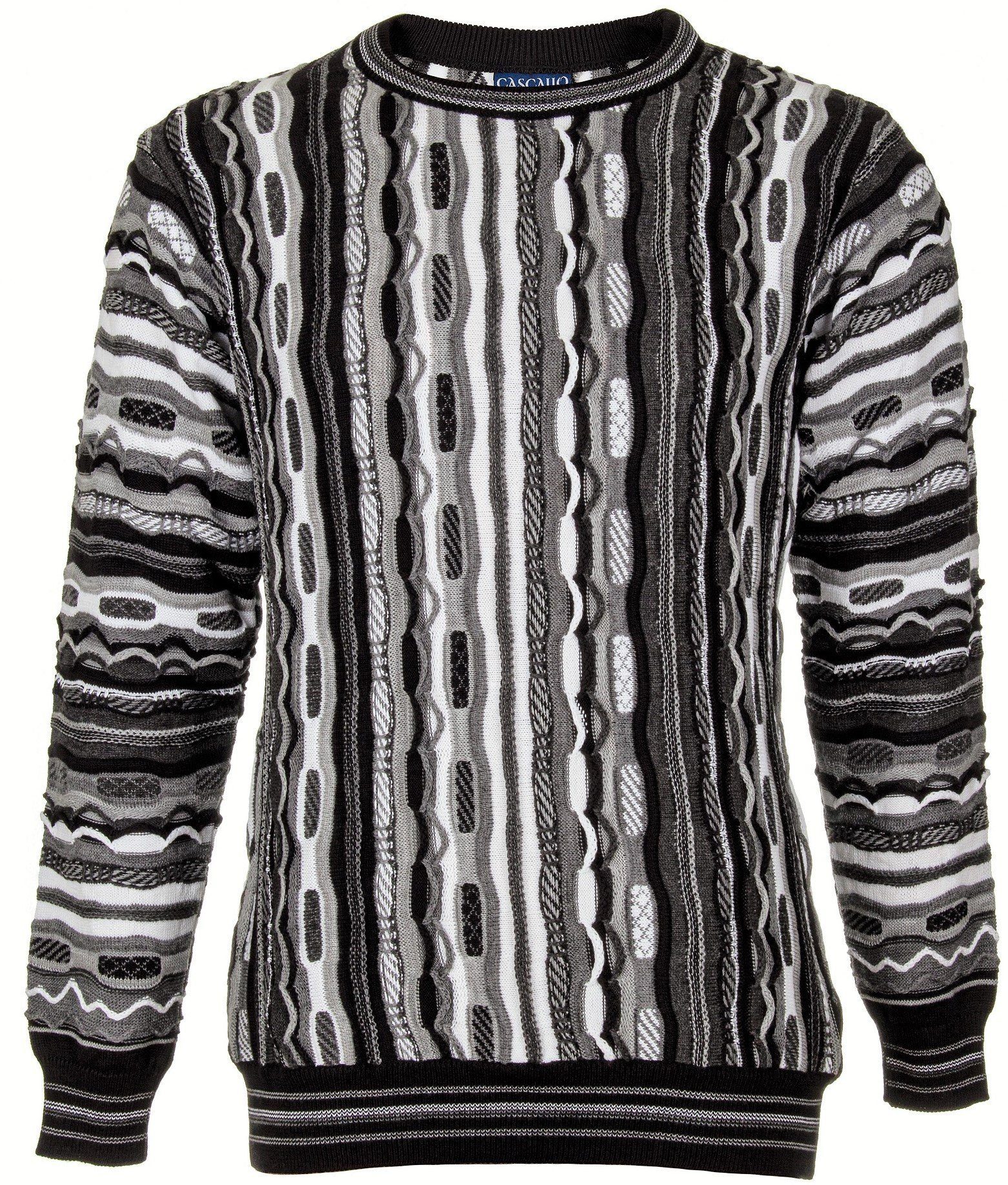 Cascallo В'язані светри Giovanni - Gestrickter Luxus Designer Rundhals-Pullover Regular Fit (1-tlg)