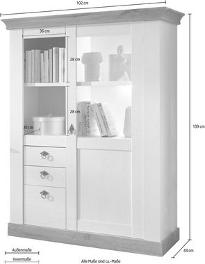 Home affaire Highboard Cremona, Höhe 139 cm