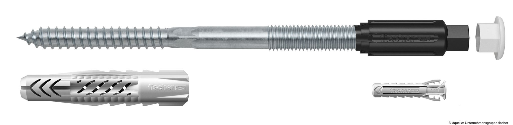 Fischer Stockschraube Abstandsmontagesystem TherMax 8/80 M6, (2 St)
