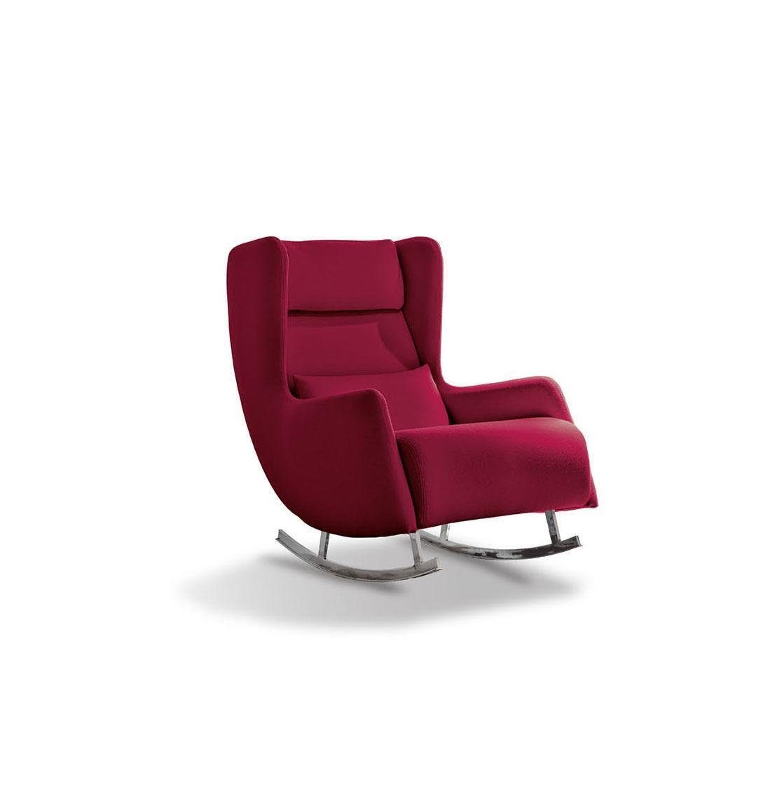JVmoebel Sessel Luxus Sessel Polster Luxus Italienischer Stil Echtholz Modern Möbel (Sessel), Made in Europe Rot