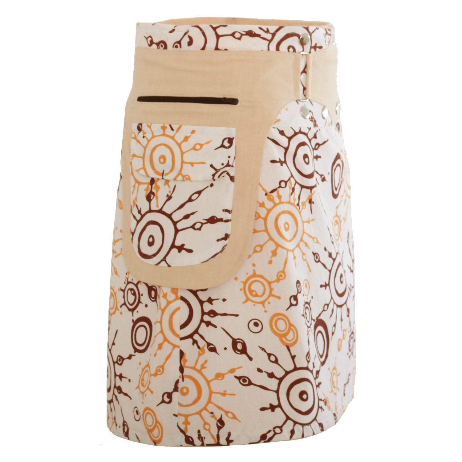 PUREWONDER Wickelrock Auffälliger Wickelrock mit Druckknöpfen, Minirock Nr. günstig online kaufen