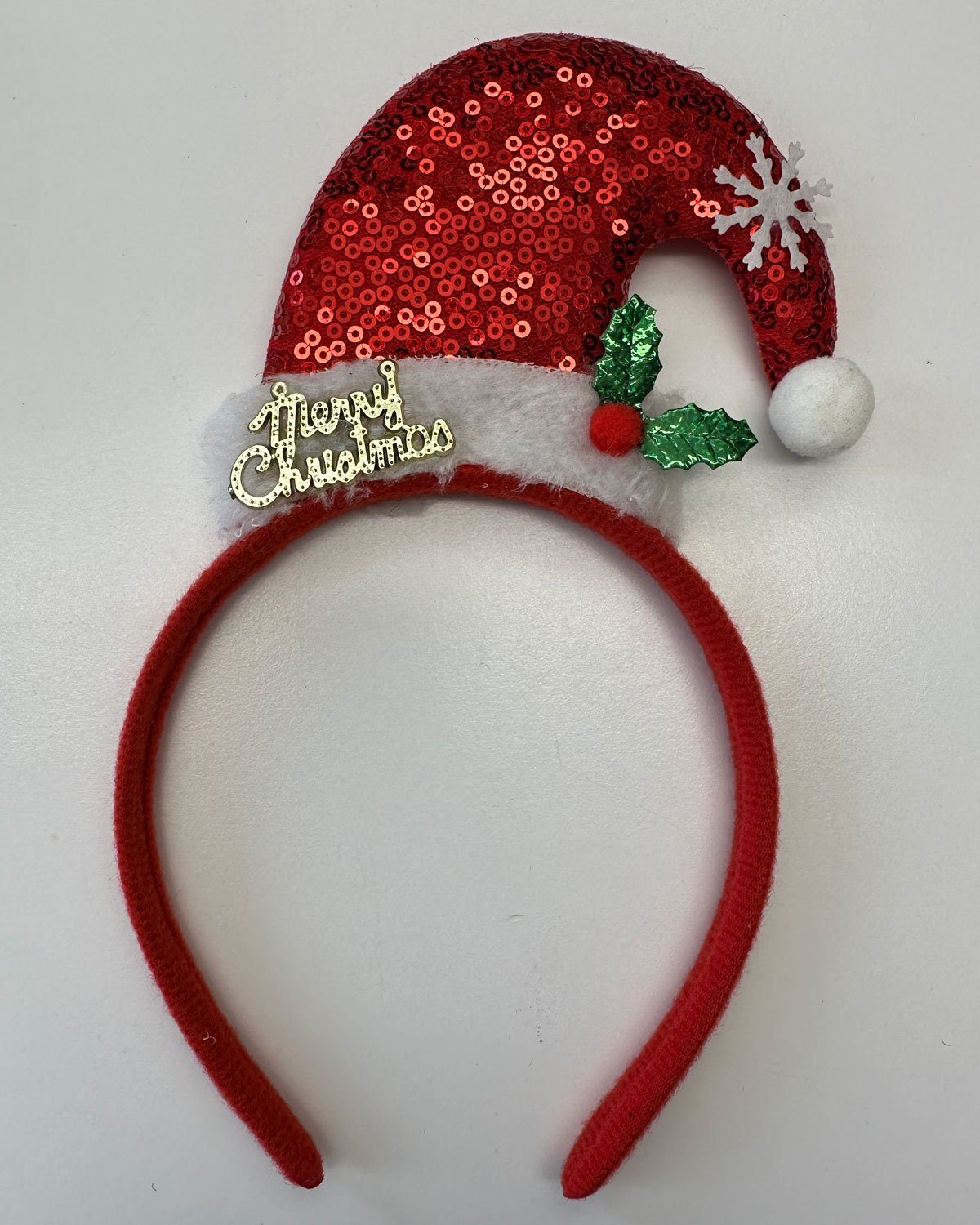 Das Kostümland Kostüm Nikolausmütze - Haarreif Weihnachtself 414027, Ro