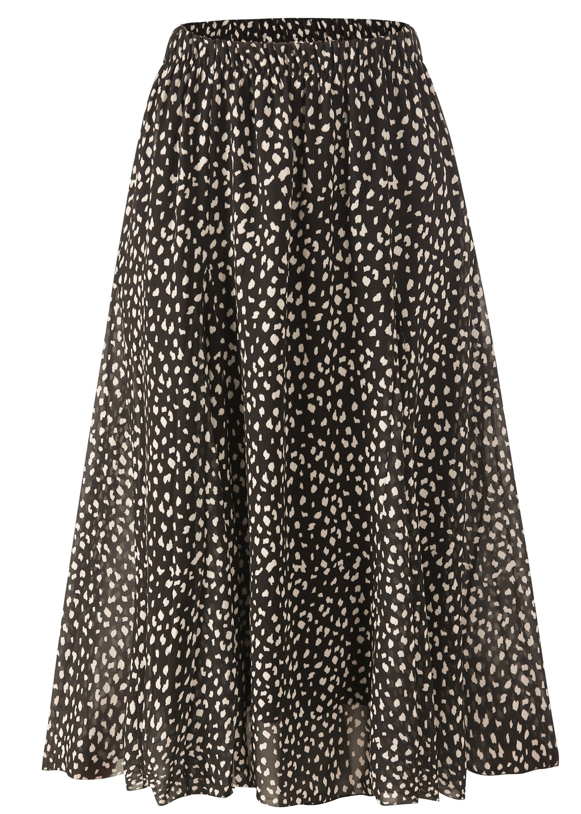 SASSYCLASSY Midirock A-Linie Faltenrock Damen lang günstig online kaufen