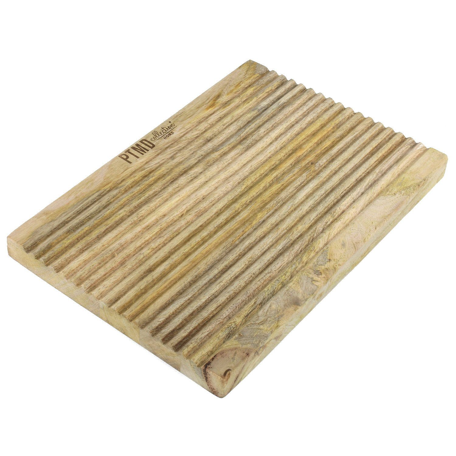 Macosa Home Brotschneidebrett Holzbrett Schneidebrett Küche Küchenbrett Brot Schneideunterlage, Holz, Brotschneidebrett mit Krümelrillen Holz 33 x 22 x 2 cm
