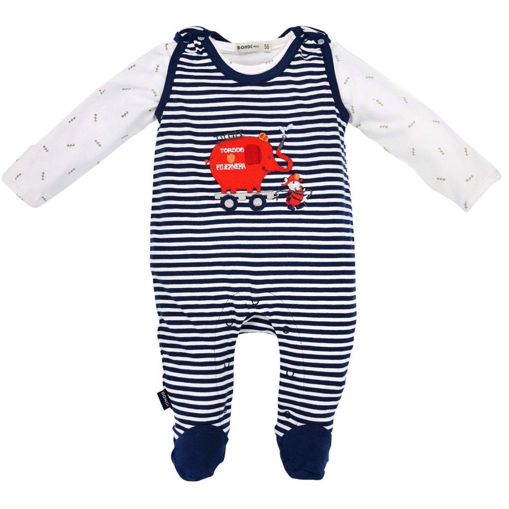 BONDI Strampler BONDI Baby Strampler 'Feuerwehr' 93684 - Navy / We