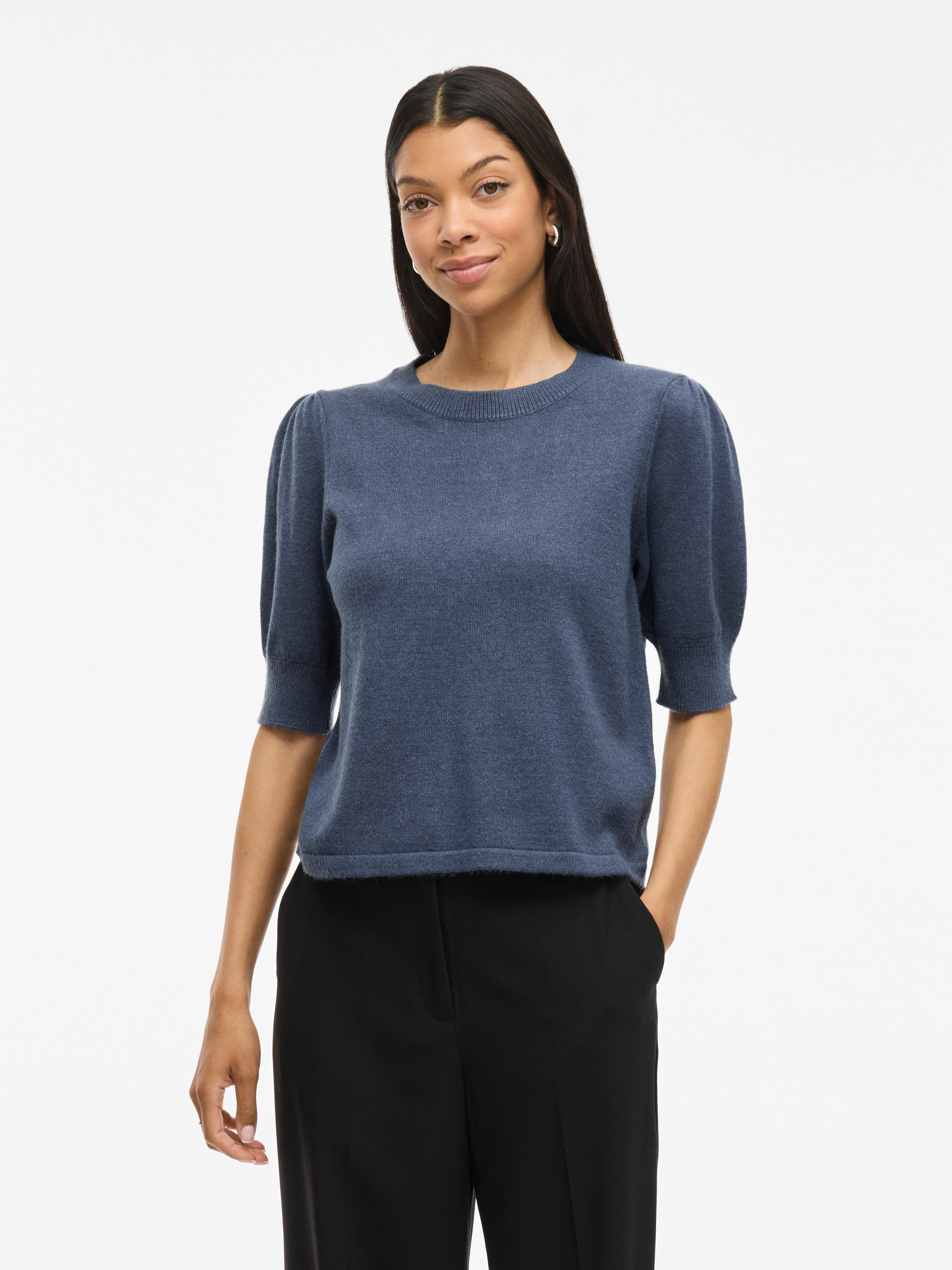 Vila Strickpullover VIRIL 2/4 SLEEVE O-NECK günstig online kaufen