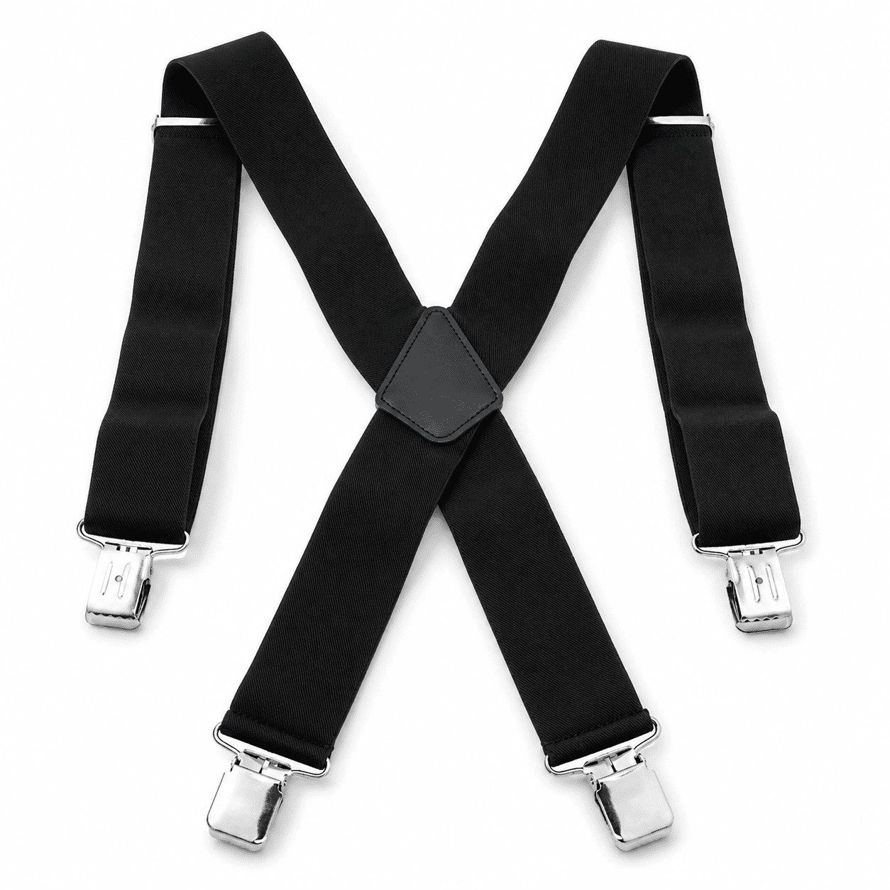 MidGard Hosenträger X-Form mit 4 extra starken Clips, 5 cm Breit, Einstellbar & Elastisch Einheitsgröße für Männer und Frauen