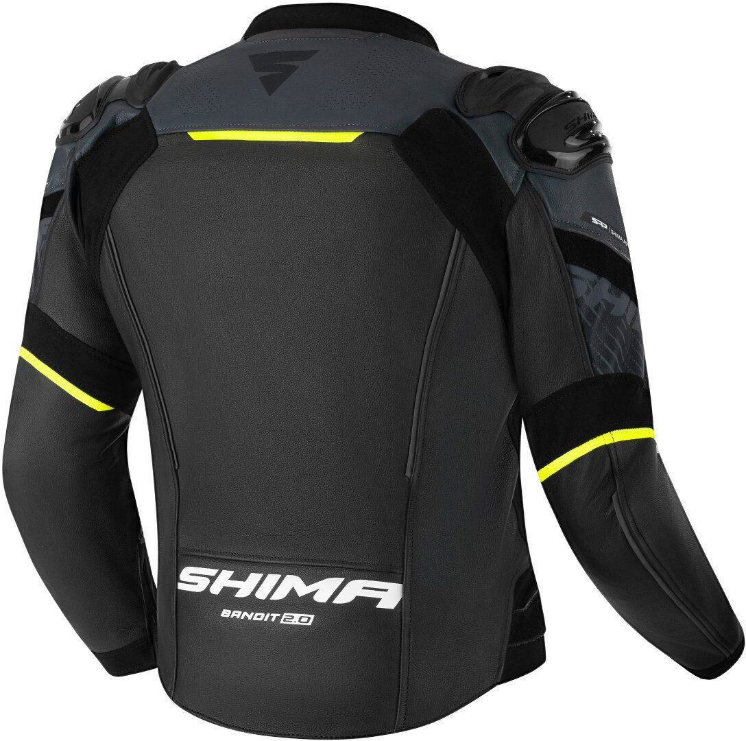 SHIMA Motorradjacke Bandit 2.0 perforierte Motorrad Lederjacke Rückenprotek günstig online kaufen