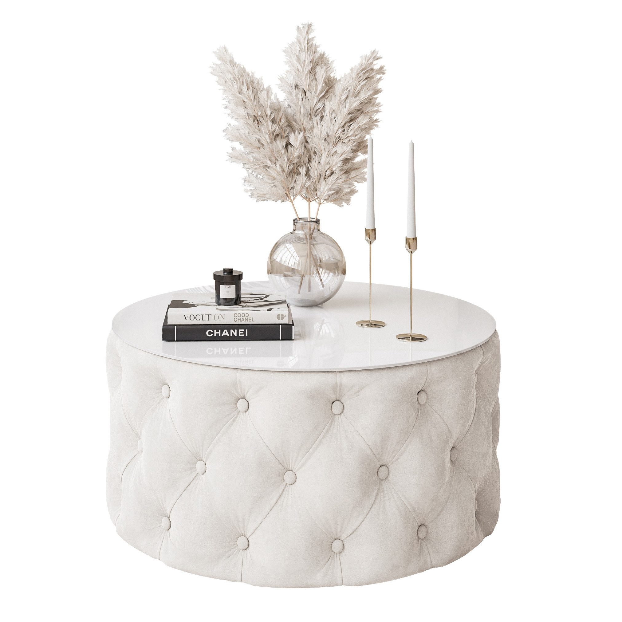 Lookway Couchtisch CHESTERFIELD 70 cm runder günstig online kaufen