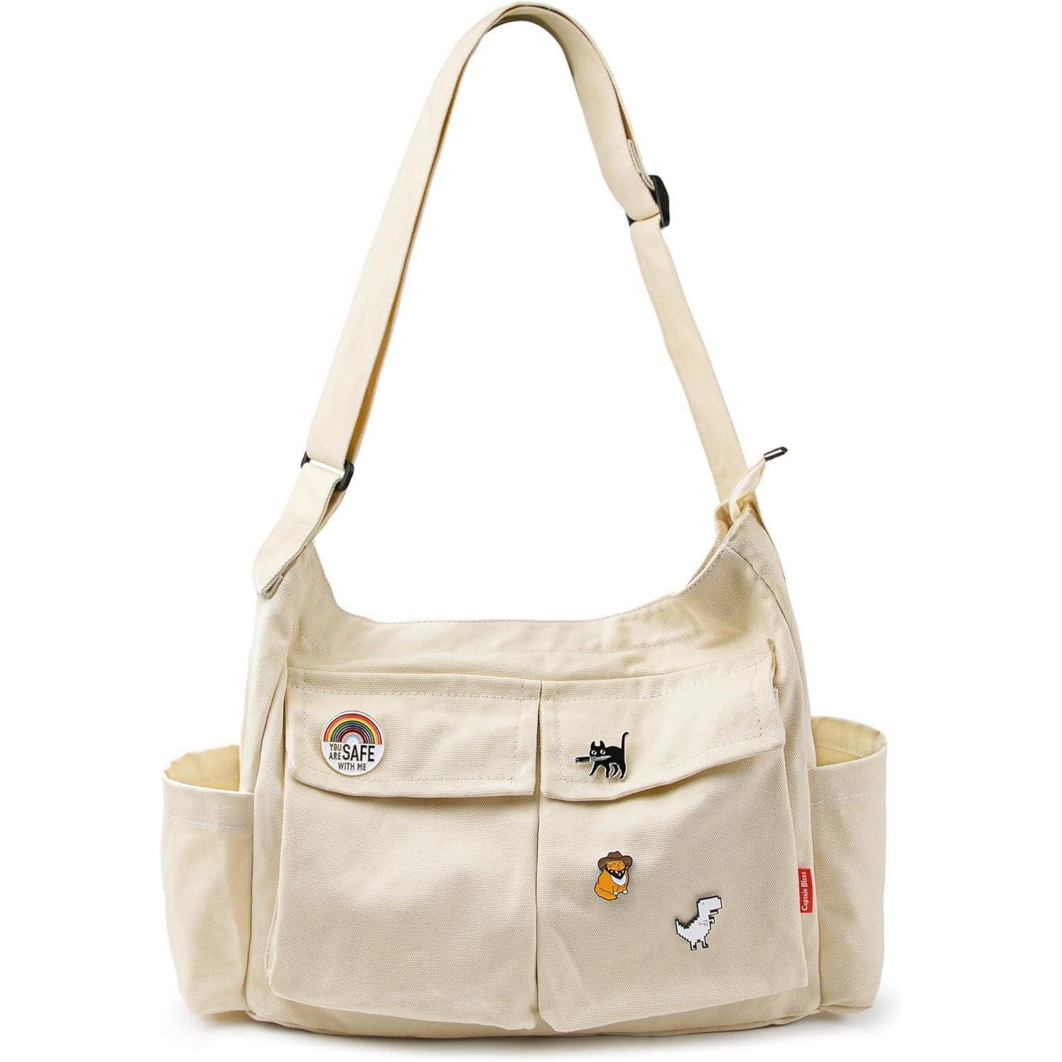 Messenger Bag Captain Blues Canvas Messenger Bag Umhängetasche Crossbody Tote