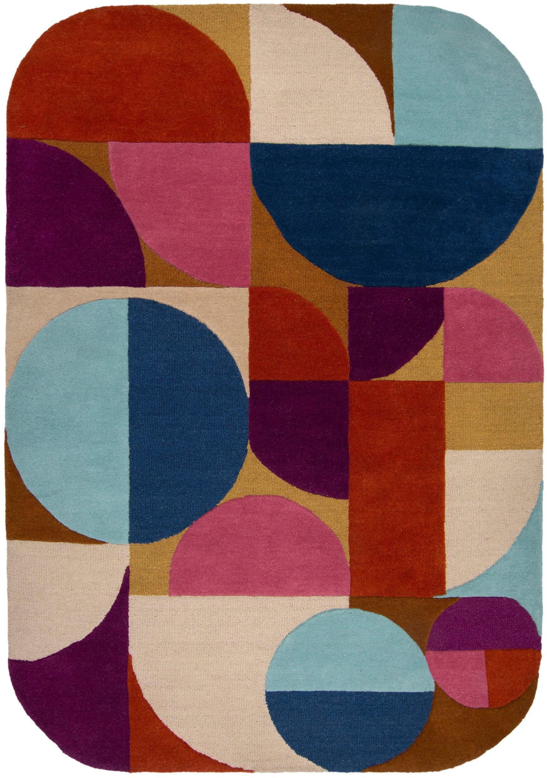 FLAIR RUGS Wollteppich Mia Arch, rechteckig, Höhe: 12 mm, mit gebogener Kantenform