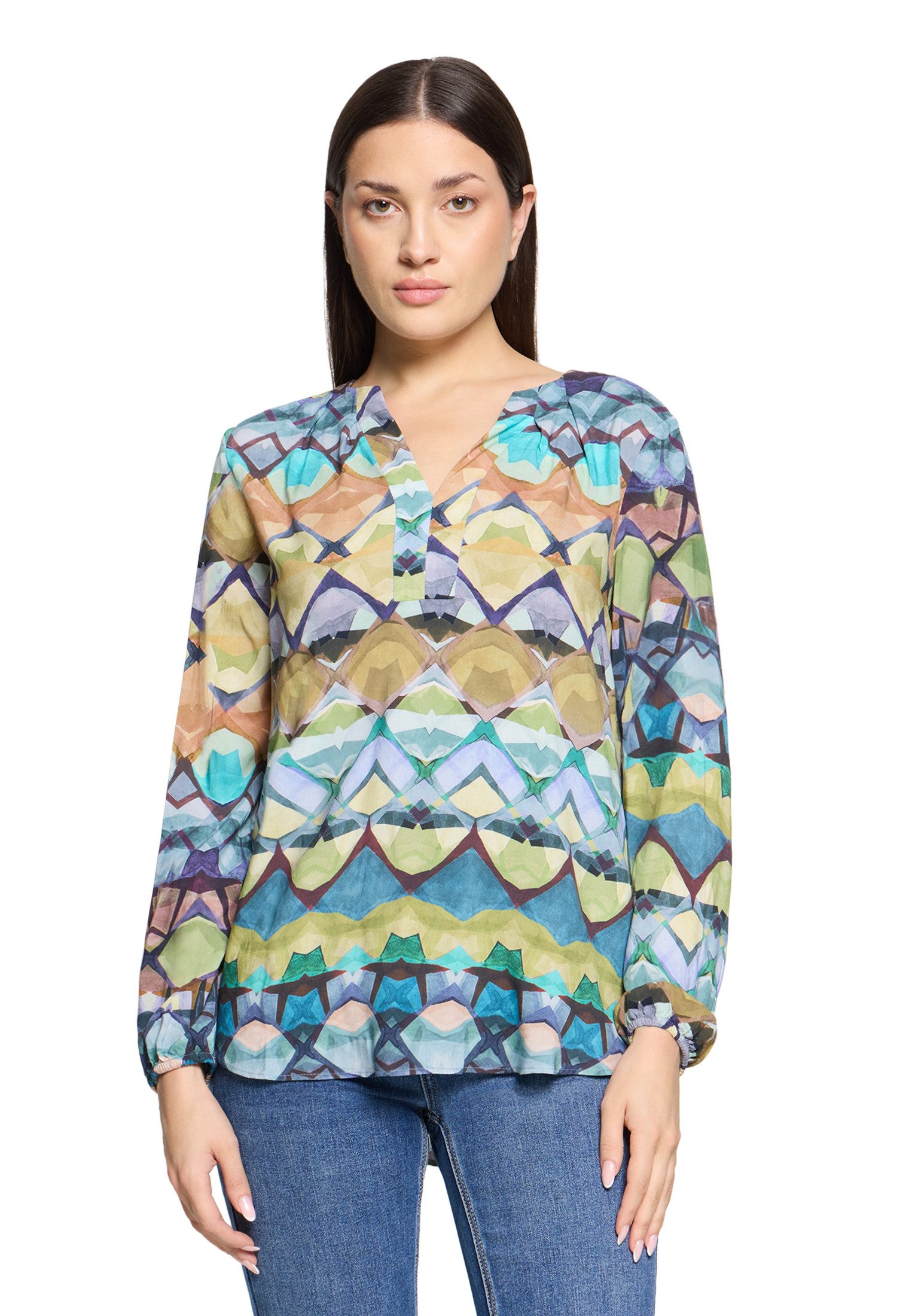 Cartoon Schlupfbluse Damen mit Muster