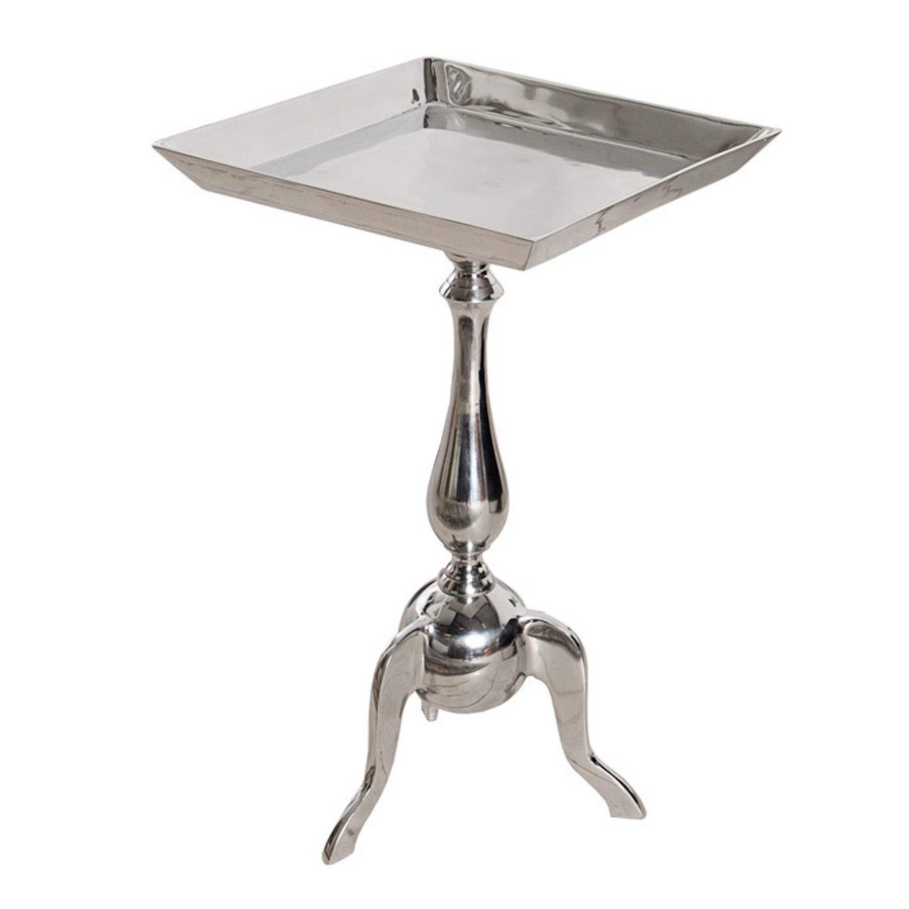 riess-ambiente Beistelltisch TRAYFUL 55cm silber, Metall · Tablett-Tisch · günstig online kaufen