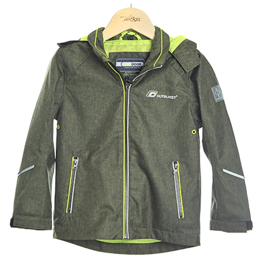 Funktionsjacke Outburst Jungen Funktionsjacke Jacke Übergang olivgrün lemon