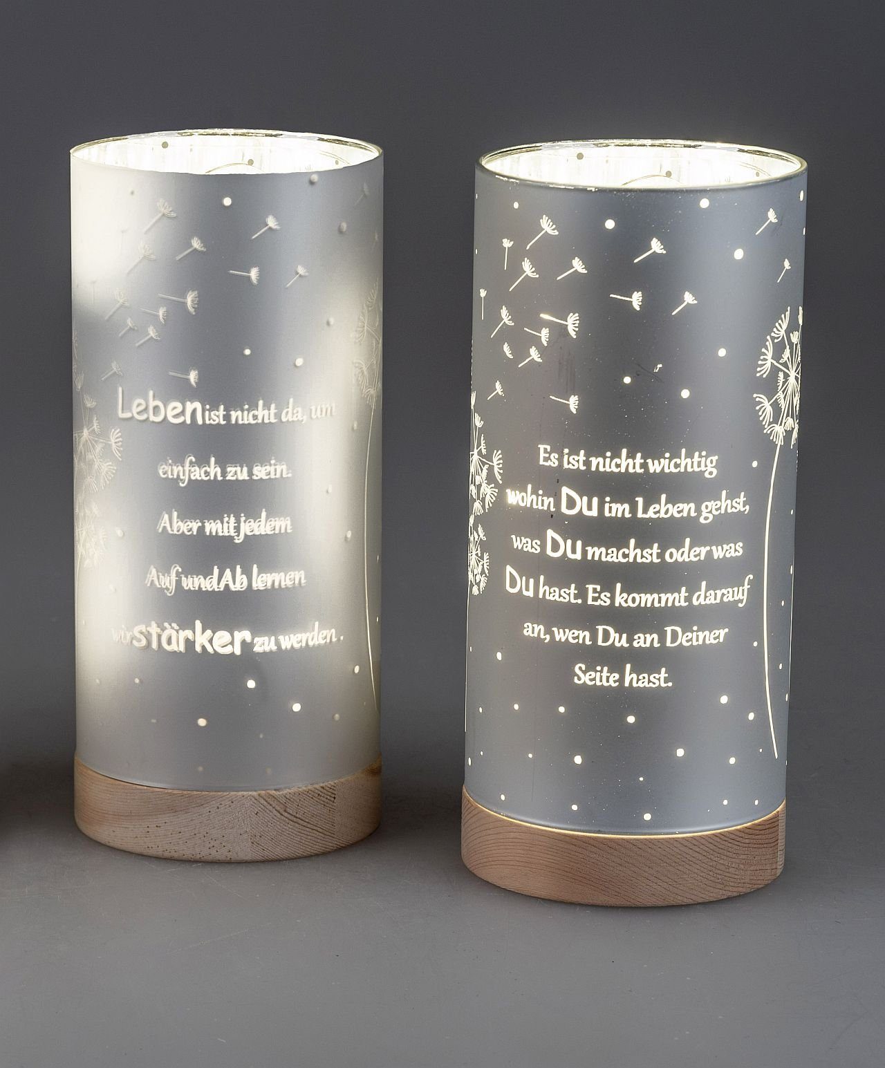 formano LED Dekolicht aus Glas mit Motiv und Spruch, LED fest integriert, W günstig online kaufen