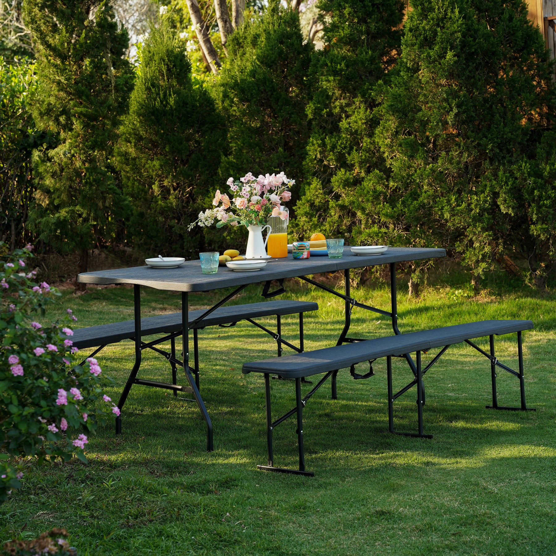 NILS CAMP Gartenbank NC3404 Campingbank 183 x 28 x 43 cm