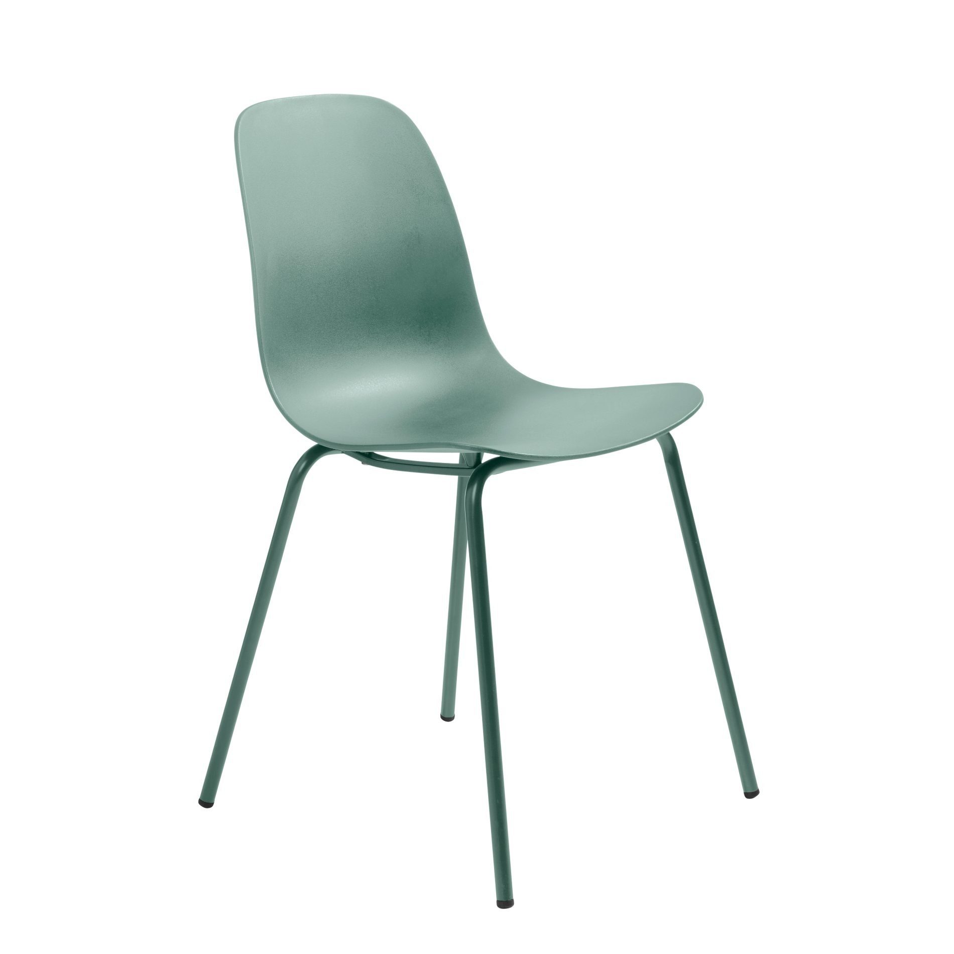 Trendstore Schalenstuhl Urix, Esszimmerstuhl, Metallgestell und Kunststoffsitzschale, Wählbar in den Farben 'dusty green', 'grey', 'petrol' oder 'white'