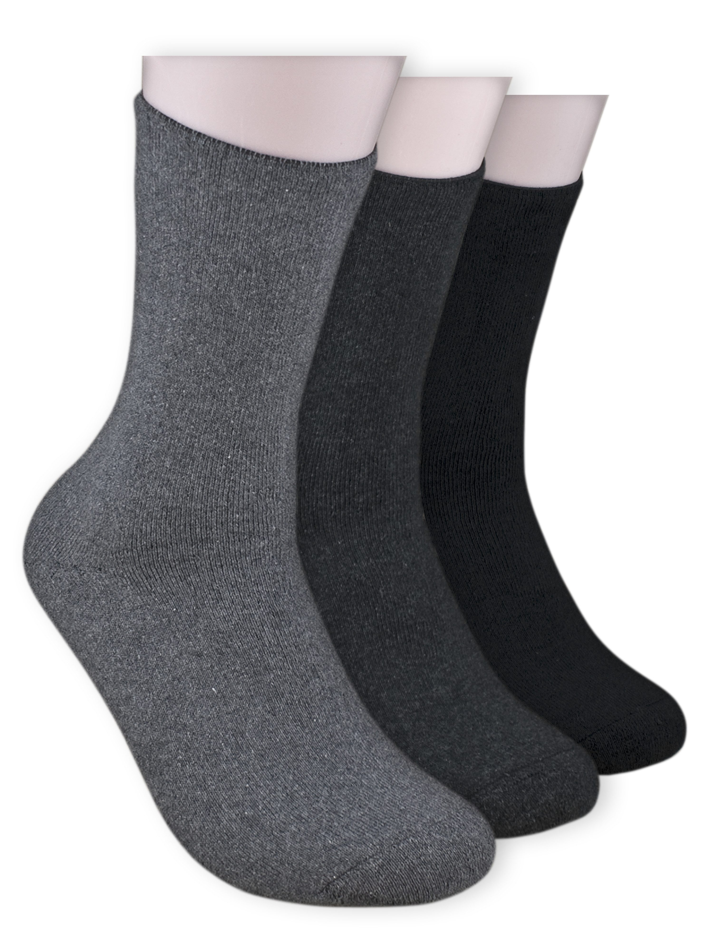 Die Sockenbude Diabetikersocken THERMO (Bund, 6-Paar, grau schwarz) Diabetikersocken ohne einengenden Bund ohne Gummi – Bild 2 von 5
