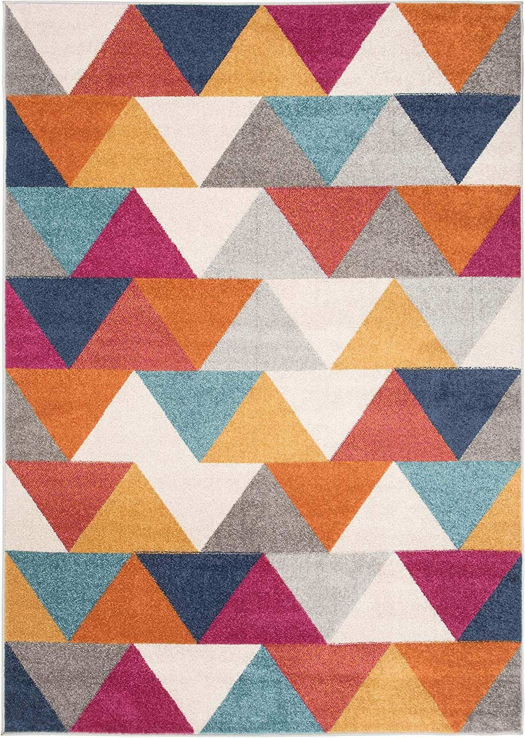 LAZUR_Geometric, Mazovia, Geometrisch, Gemustert Modern, Teppich Kurzflor, 80x150, Bunt