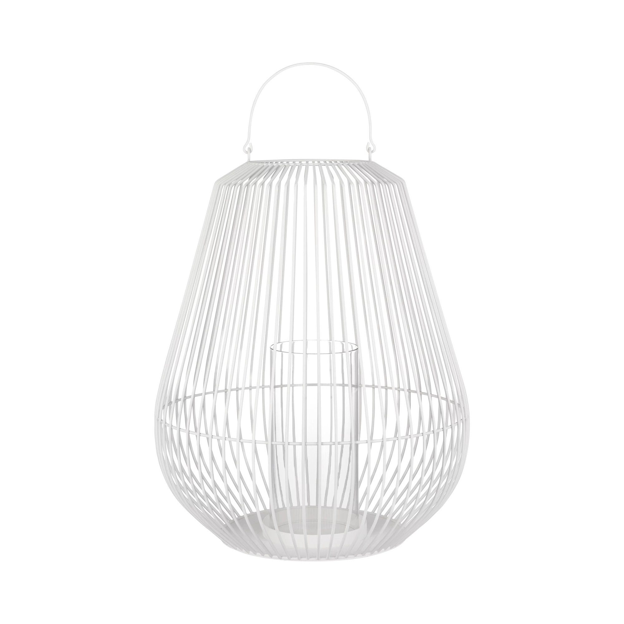blomus Kerzenlaterne -NIDEA- Stilvolle Laterne: Handgefertigtes Designer Windlicht, Windlicht, Glaszylinder, Henkel, Handarbeit, Stilvoll, Flexibel