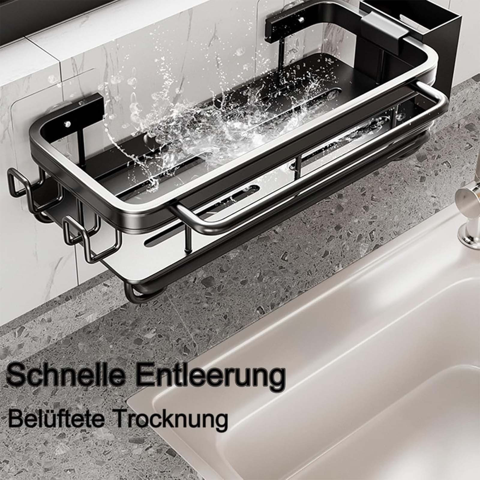 MODFU Küchenorganizer-Set Küchen- und Spülbecken-Aufbewahrungsregal Schwamm günstig online kaufen