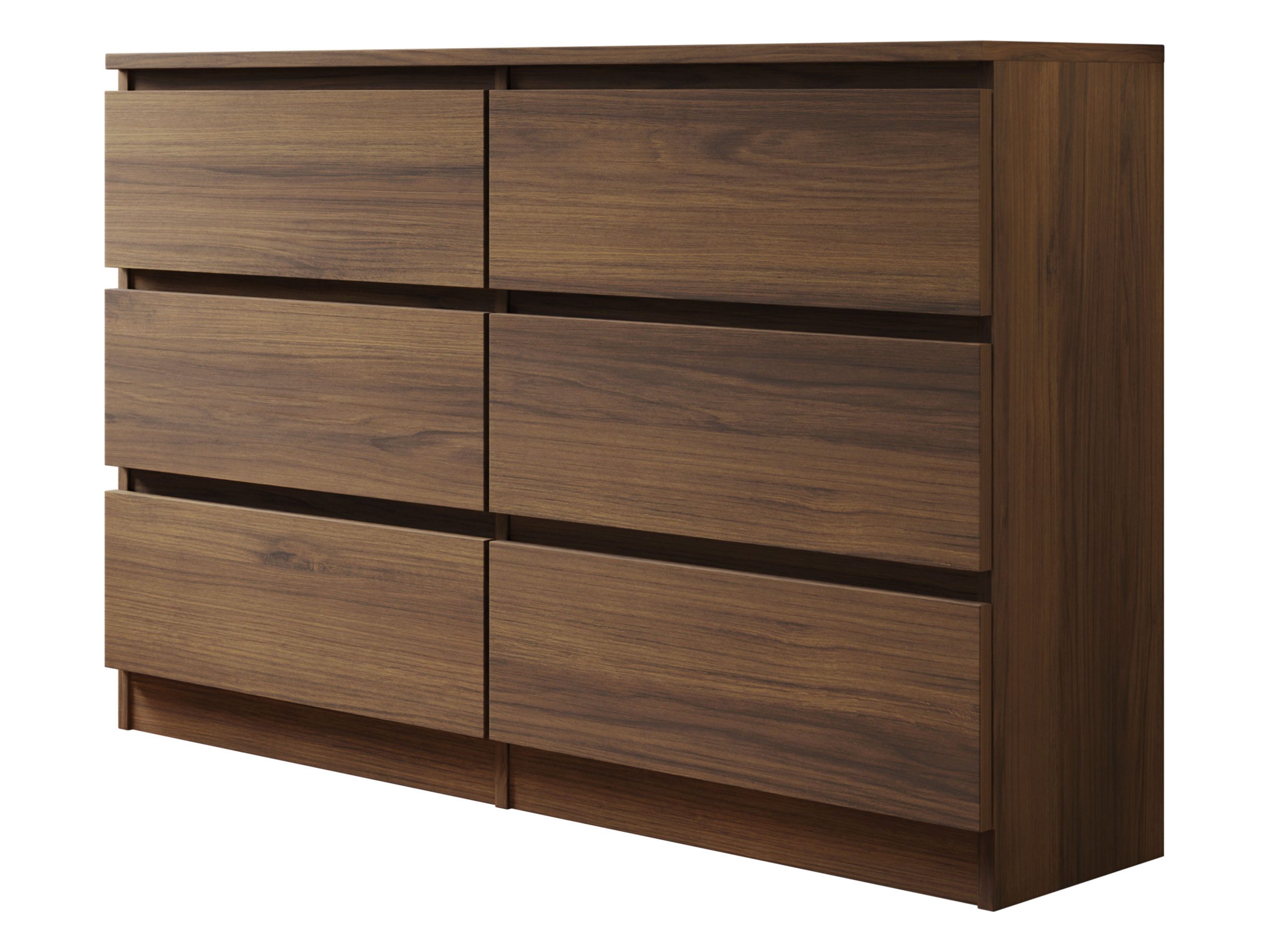 MIRJAN24 Kommode Malwa M6 120 (mit 6 Schubladen), grifflose Öffnungssystem, geräumiger Schubladen