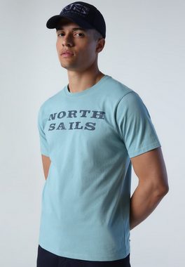 North Sails Sweatshirt T-Shirt T-shirt with lettering Ton-in-Ton-Nähte