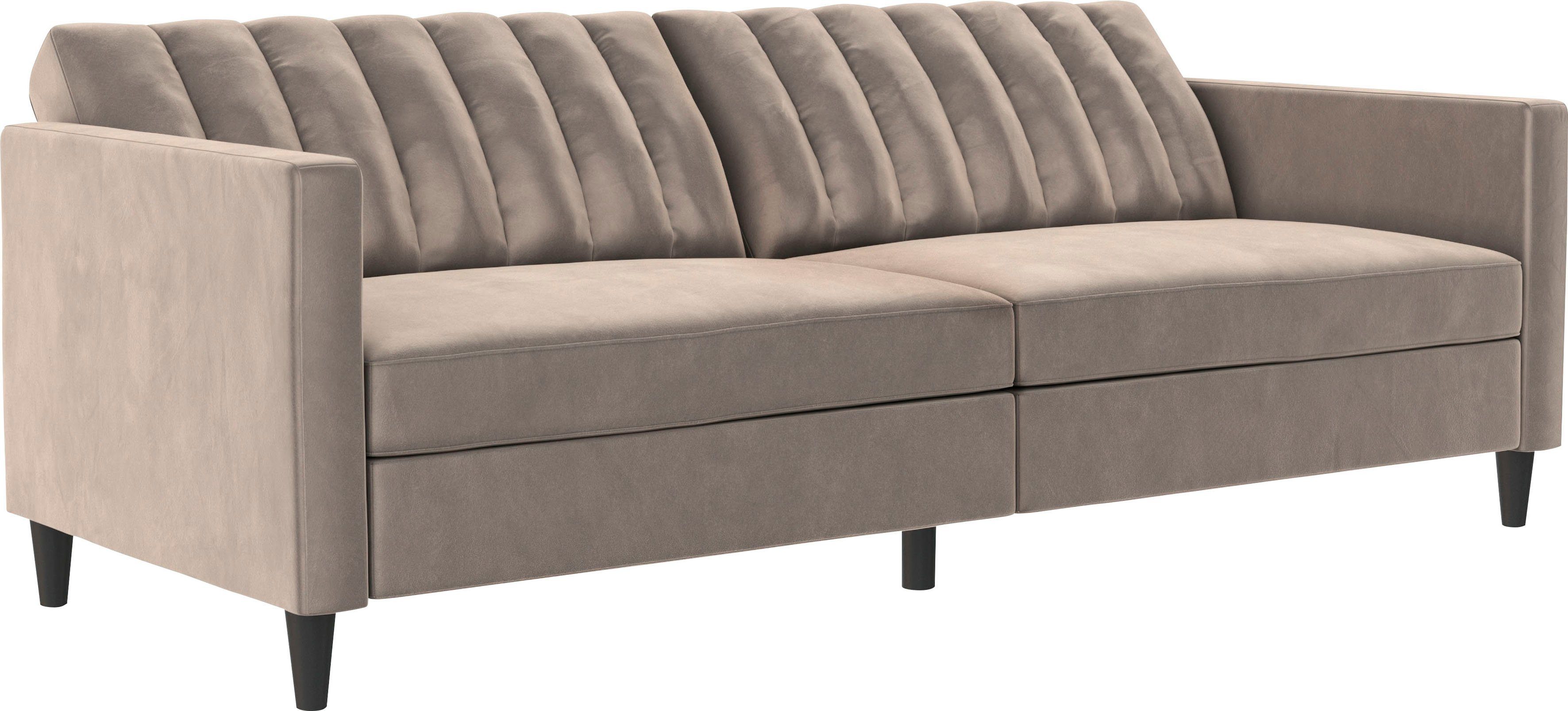 Dorel Home 3-Sitzer Celine, Rückenlehne 2-teilig und 3-fach verstellbar, Sitzhöhe 43 cm. Reduzierter Preis € 399,99. Unverbindliche Preisempfehlung € 839,00