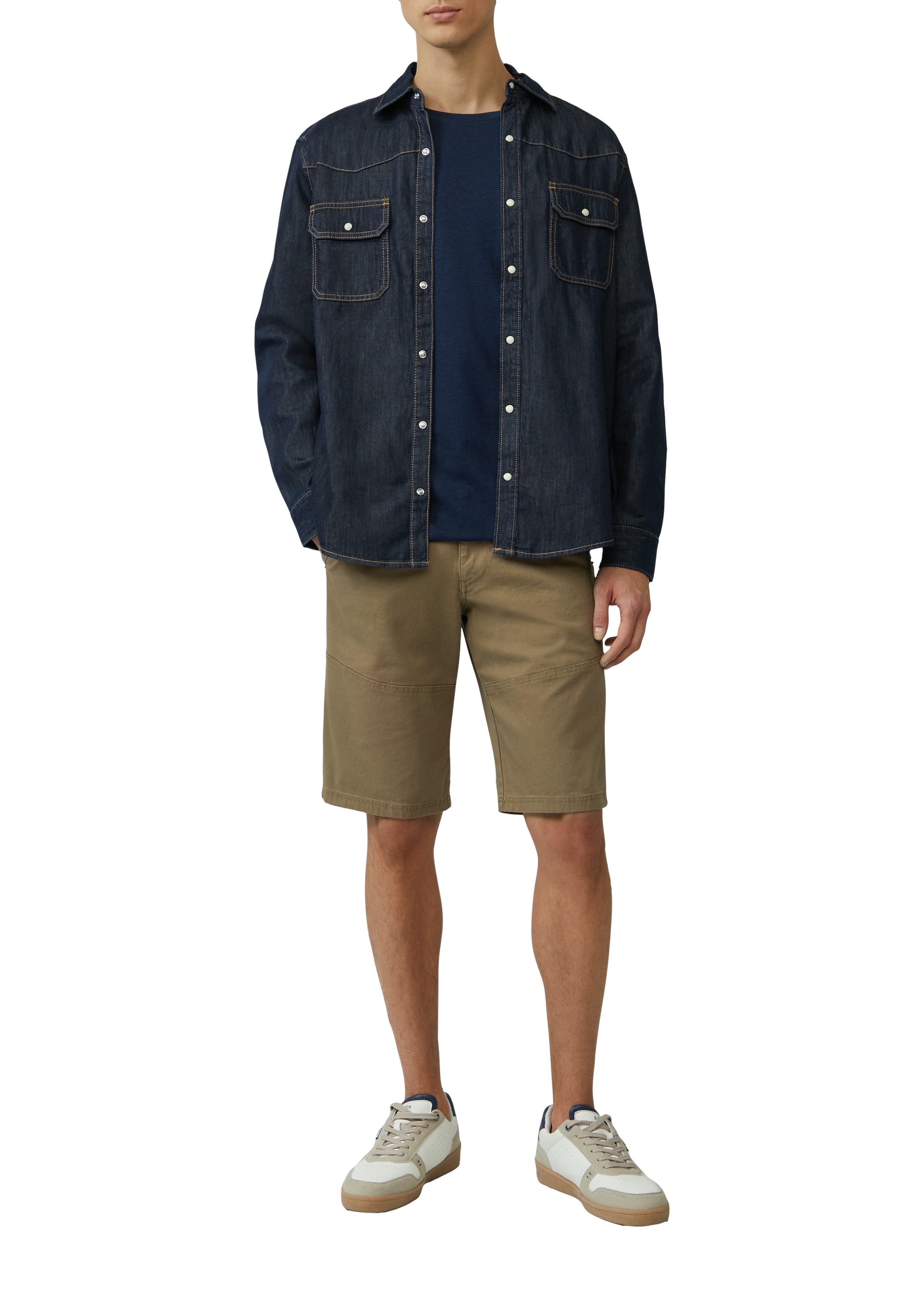 s.Oliver T-Shirt mit Leinenanteil günstig online kaufen