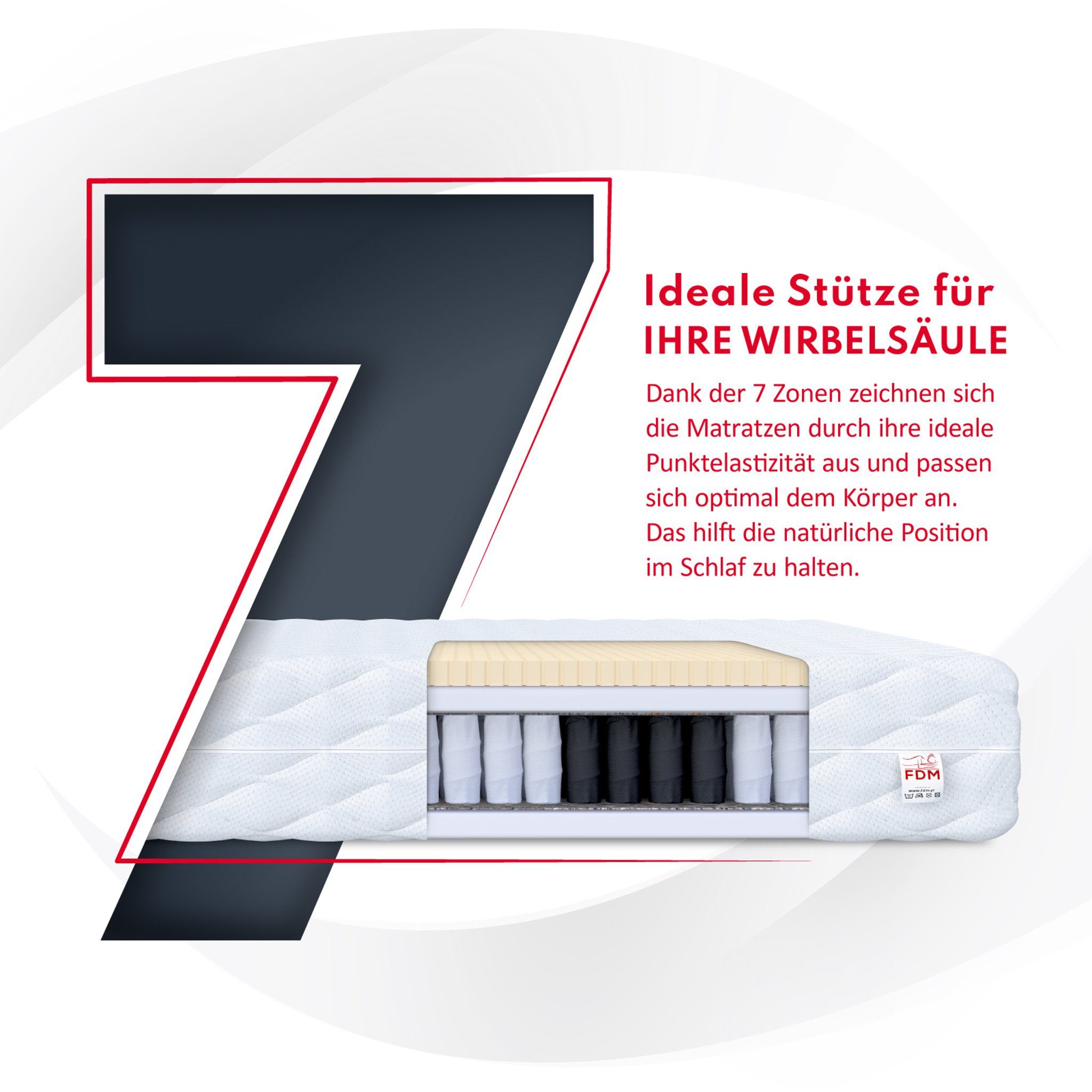 Taschenfederkernmatratze RIMINI MAX 90x200, 140x200, 160x200, 180x200 cm & günstig online kaufen