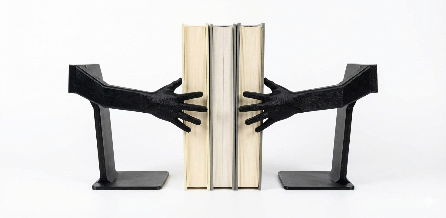 Conceptum Hypnose Buchstütze (set, 1 St., 2er-Set), 100% Biologisch abbaubar Robustes 2er-Set Modernes Design