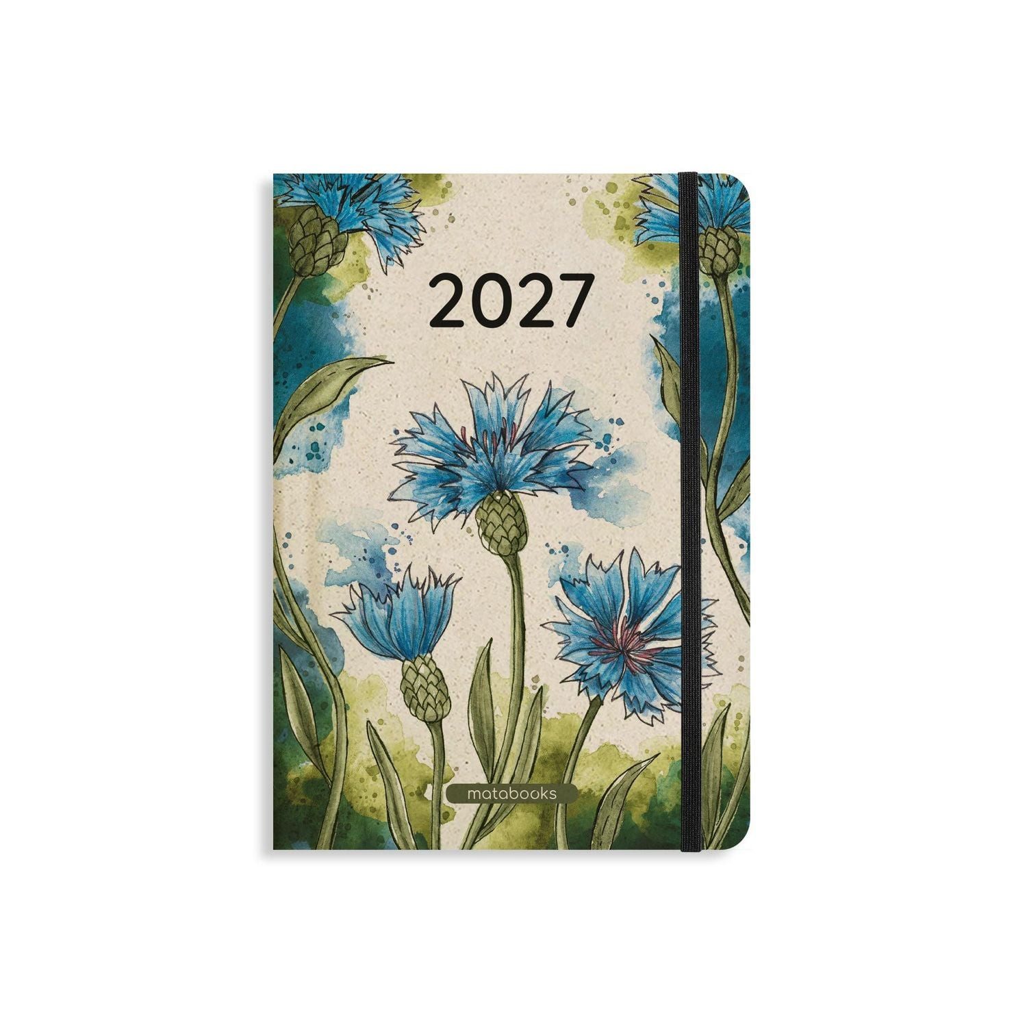 matabooks Buchkalender matabooks – A5 Kalender Samaya 2027 Farbe: Cornflower Blue (DE/EN)