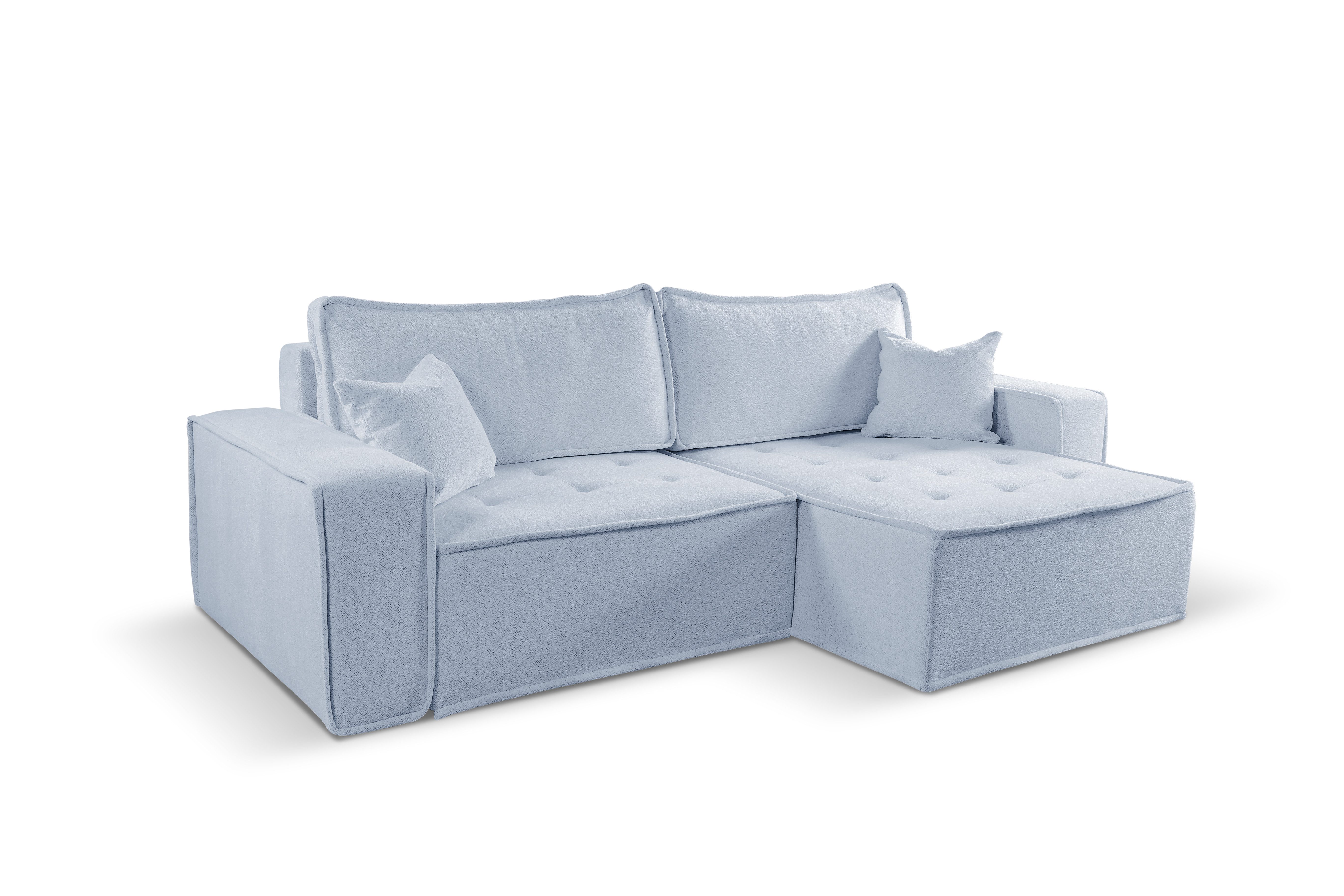 Kaiser Möbel Ecksofa L-förmiges Bohoo-Ecksofa mit Schlaffunktion