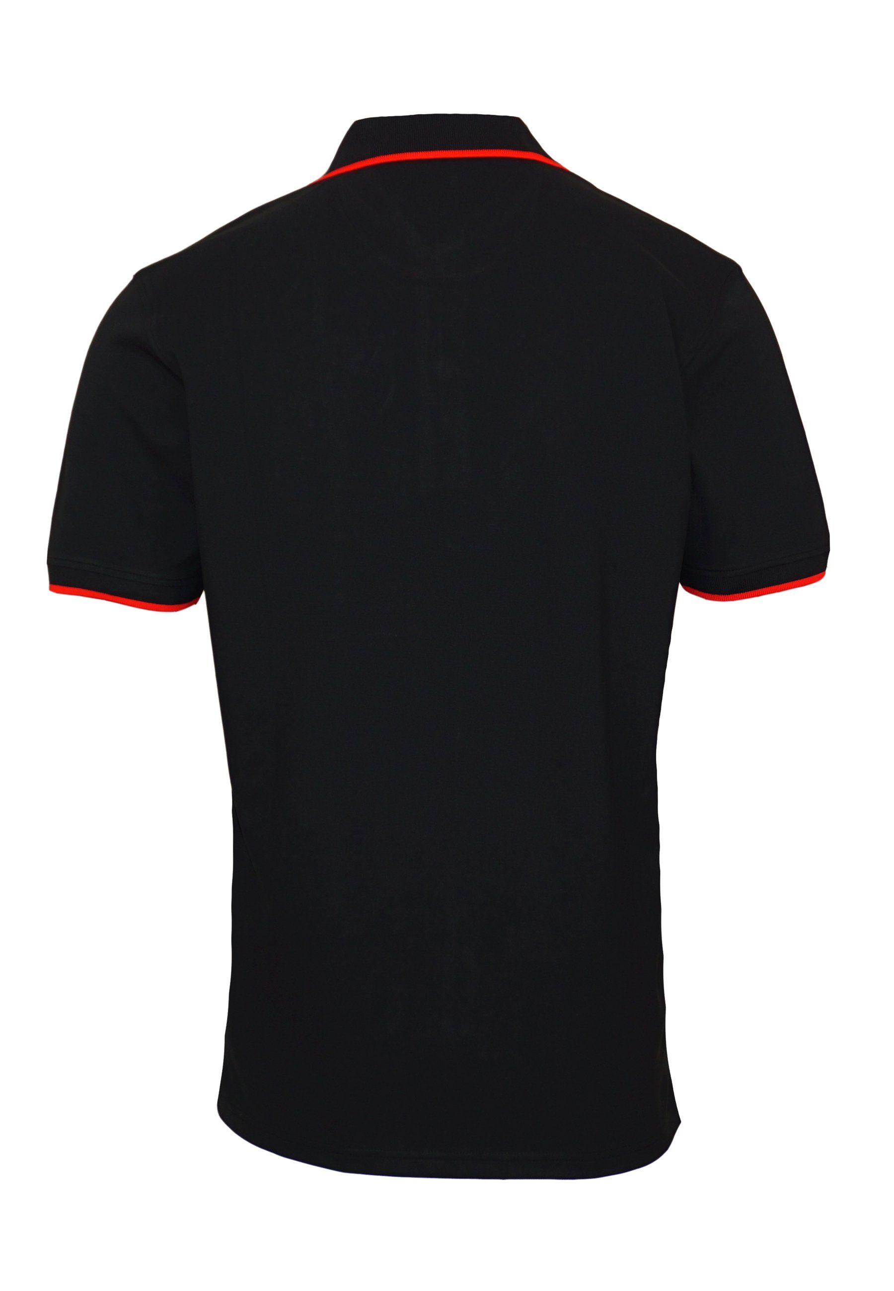 U.S. Poloshirt Assn Poloshirt (1-tlg) Polo Fashion Shirt schwarz Shortsleeve
