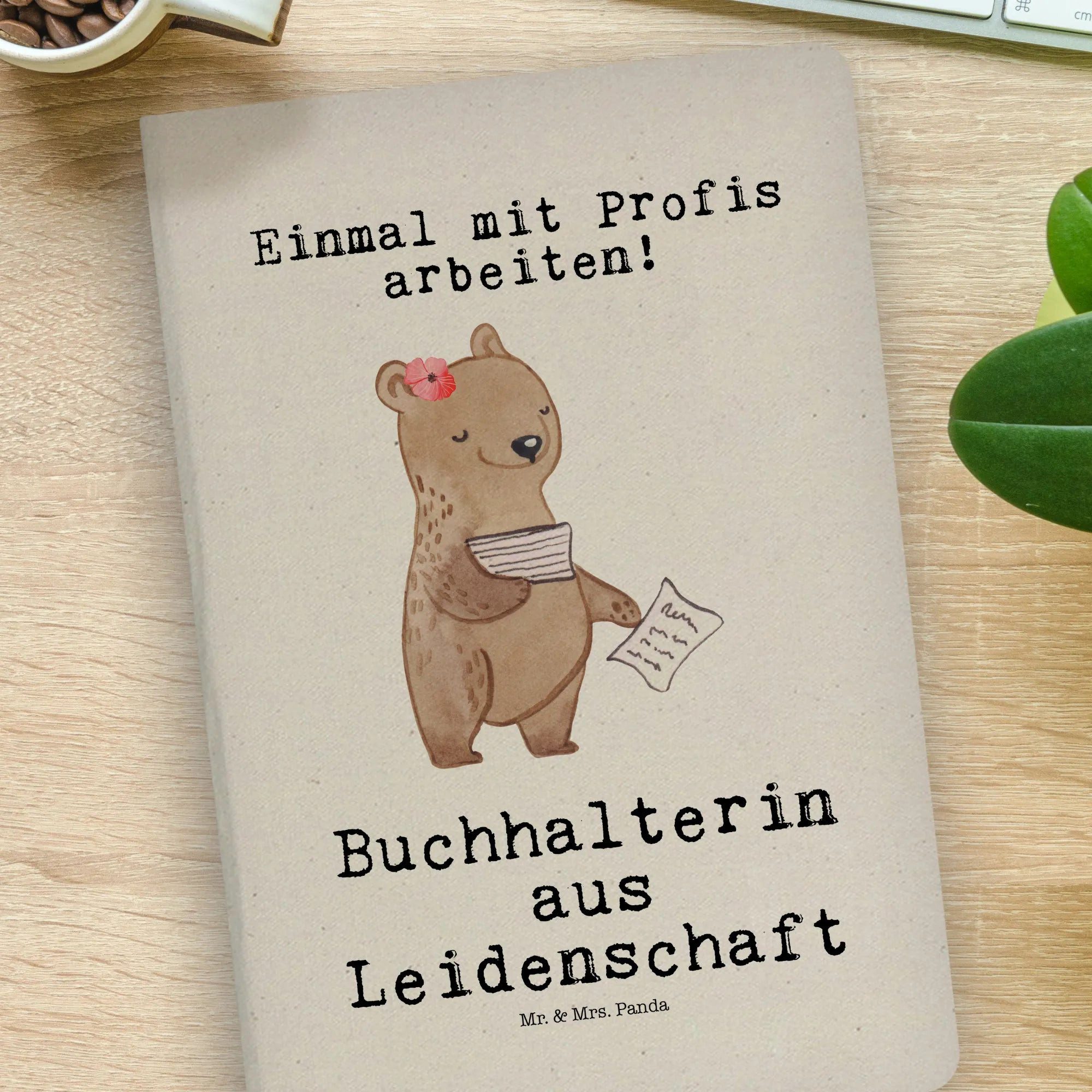 Thumbnail - Mr. & Mrs. Panda Notizbuch Buchhalterin Leidenschaft - Transparent - Geschenk, Firma, in Bürojob Mr. & Mrs. Panda, Langl...
