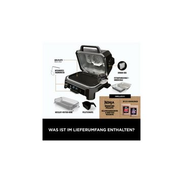 NINJA Elektrogrill Woodfire Pro XL Elektrischer Outdoor Grill & Smoker mit Smart Cook, 1700,00 W, Kontaktgrill, Smart Cook System