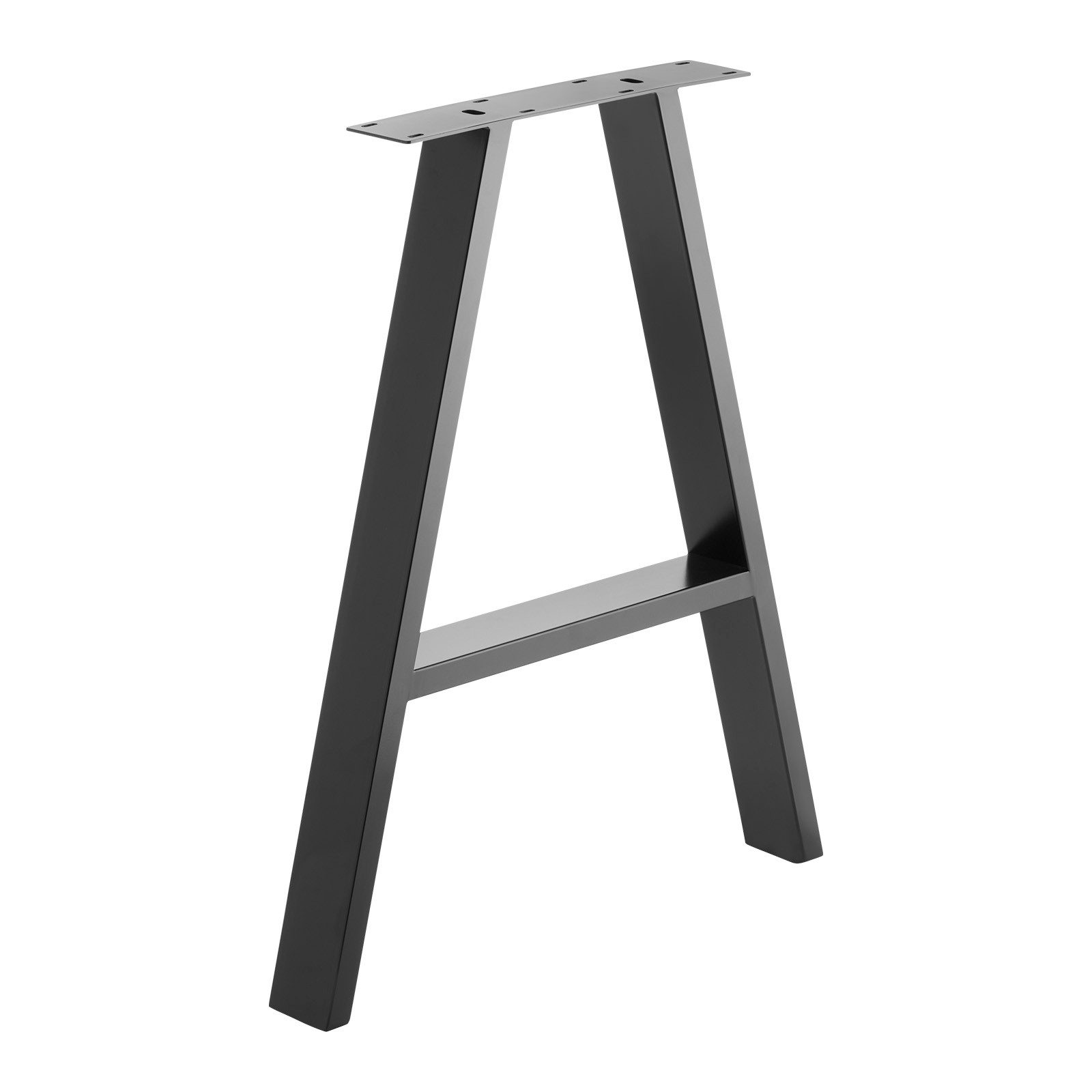 SO-TECH® Tischgestell Bankuntergestell A-FRAME schwarz mit Mittelstrebe (1-St), Tischuntergestell 710 x 580 mm, 1 Stück