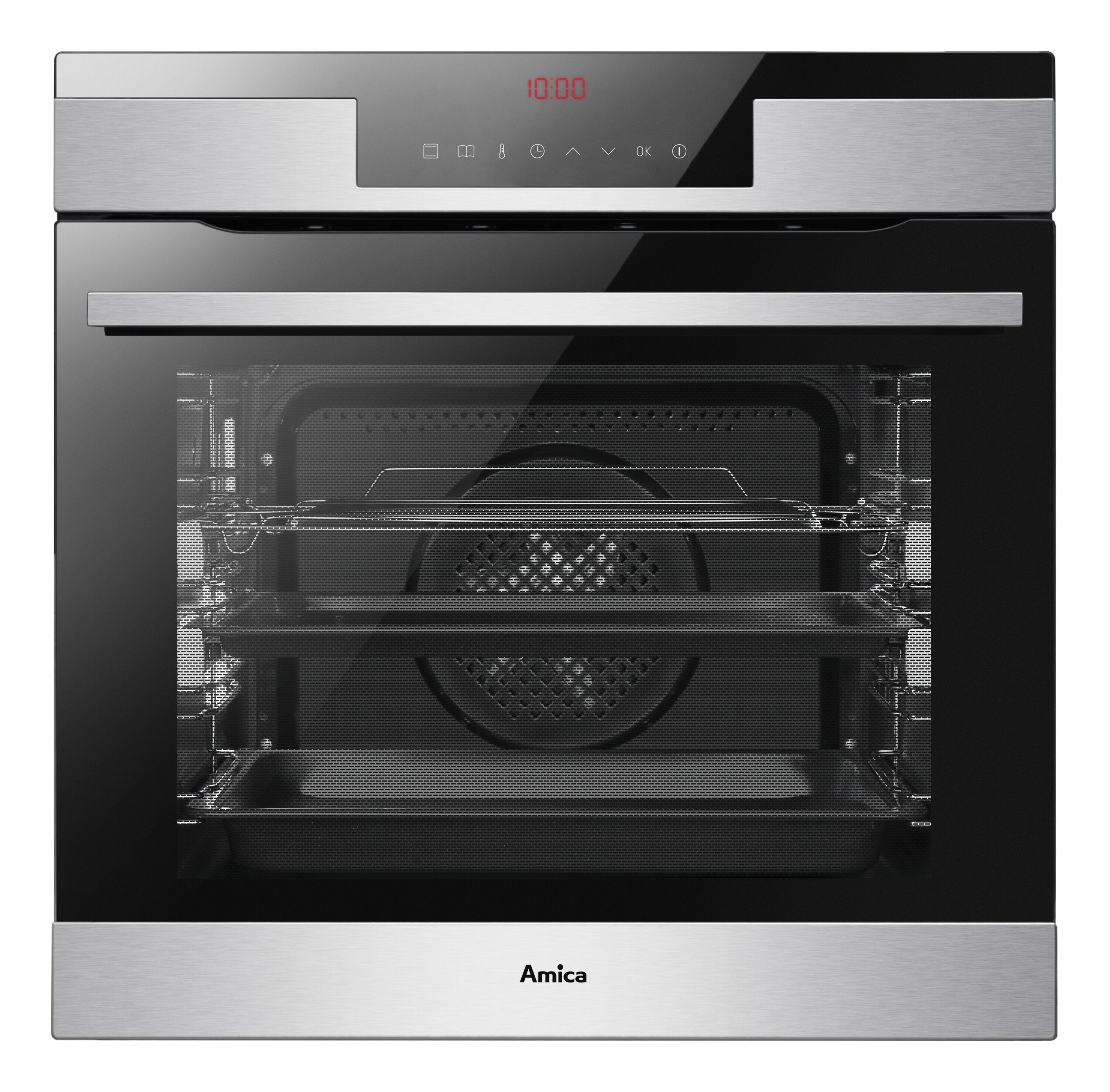 Amica Pyrolyse Backofen EBPX 946 610 E, mit 2-fach-Teleskopauszug, Pyrolyse-Selbstreinigung, Viel Platz und kaum Putzen dank selbstreinigendem Backofen