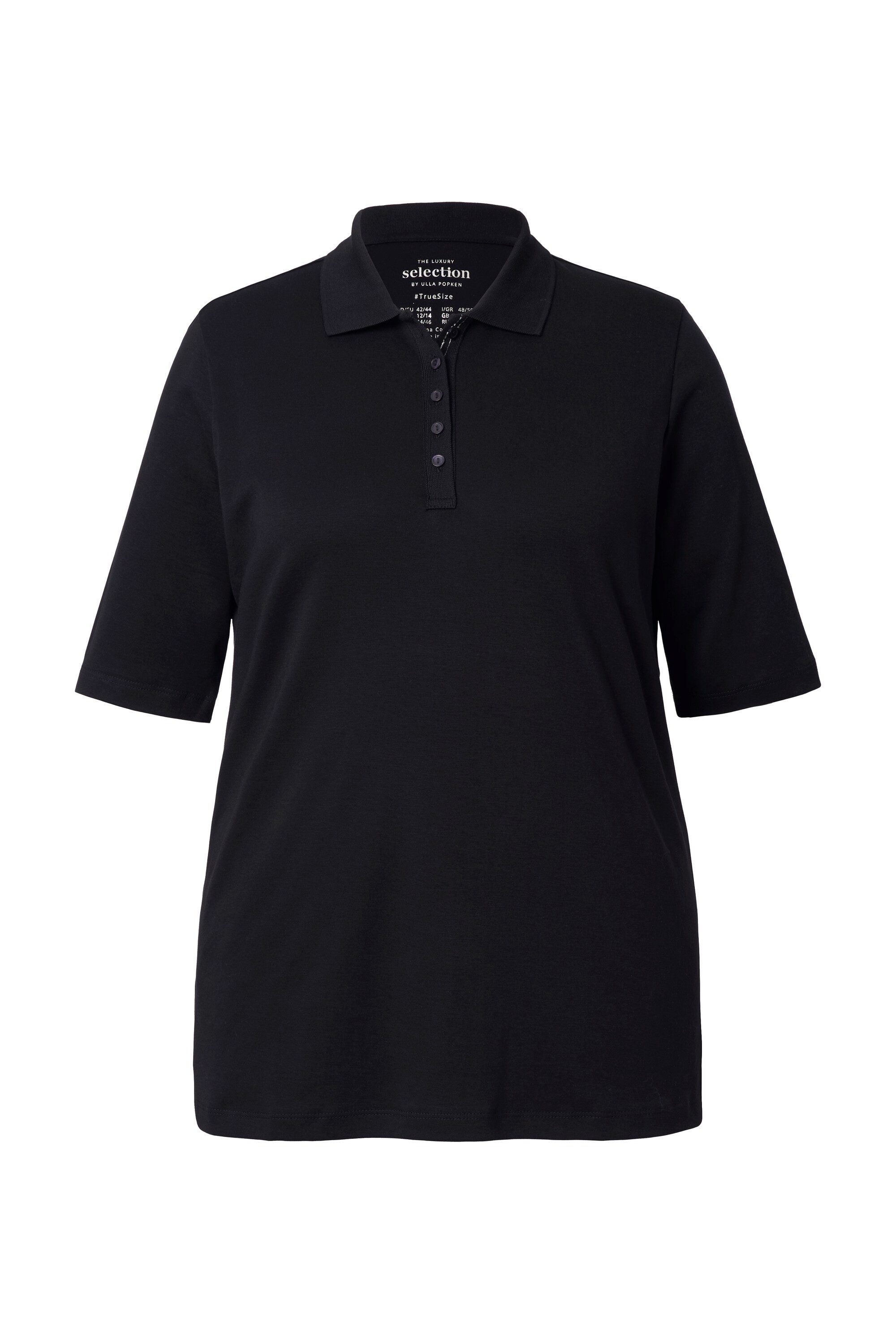 Ulla Popken Poloshirt Poloshirt Classic Pima Cotton Polokragen Halbarm günstig online kaufen