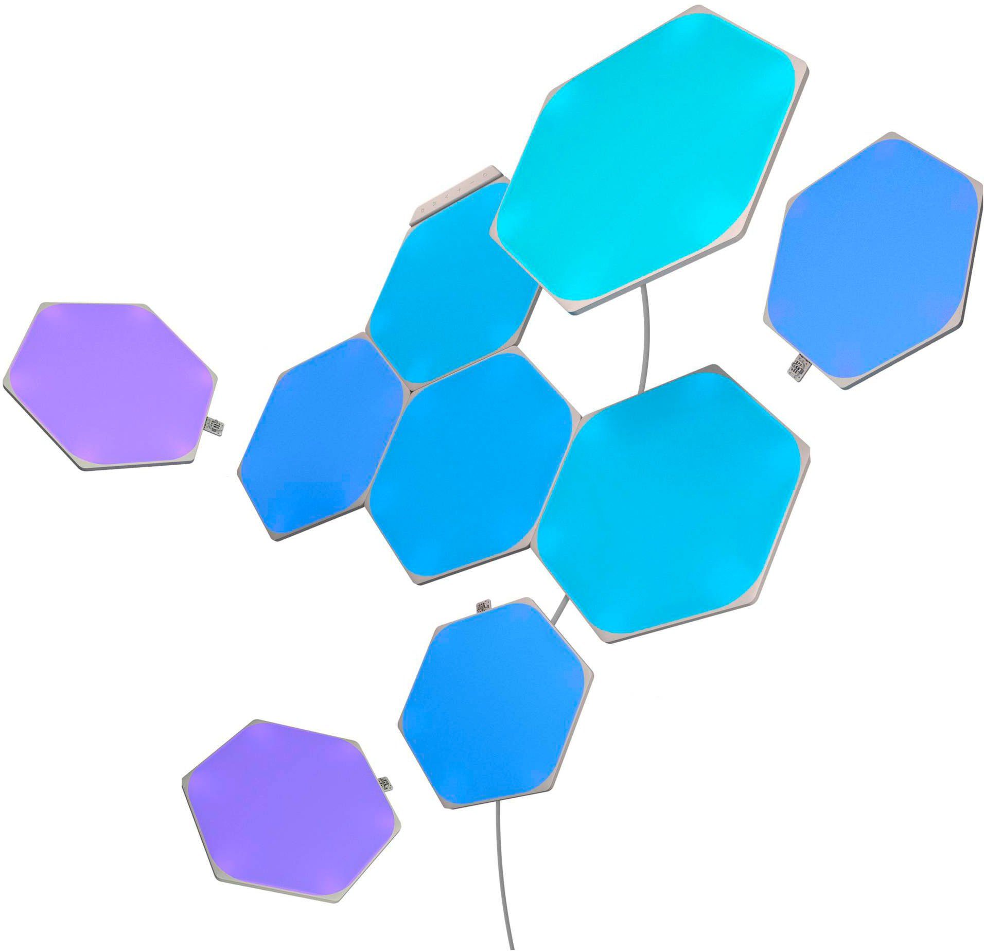 Millionen Dimmfunktion, und Farben nanoleaf Weißlicht 16 Farbwechsler, LED Hexagons, LED 6500 (1200 fest Panel Über K integriert, - Farbtemperatur)