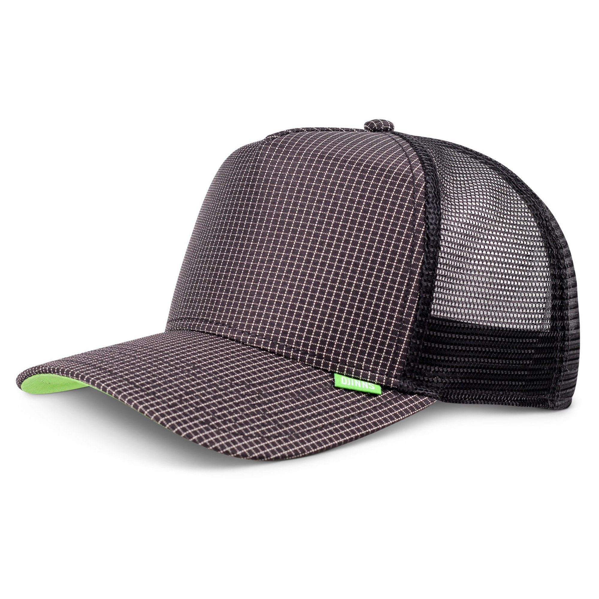 Djinns Trucker Cap Djinns - HFT Needlecheck II Trucker Cap black (Basecap, Basecap, Meshcap, Trucker Kappe)