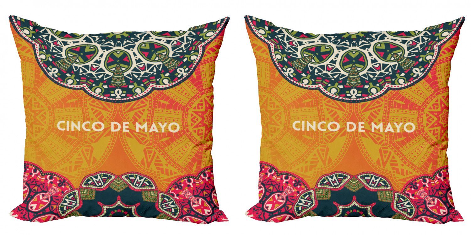 Kissenbezüge Modern Accent Doppelseitiger Digitaldruck, Abakuhaus (2 Stück), spanisch Motive von Cinco de Mayo